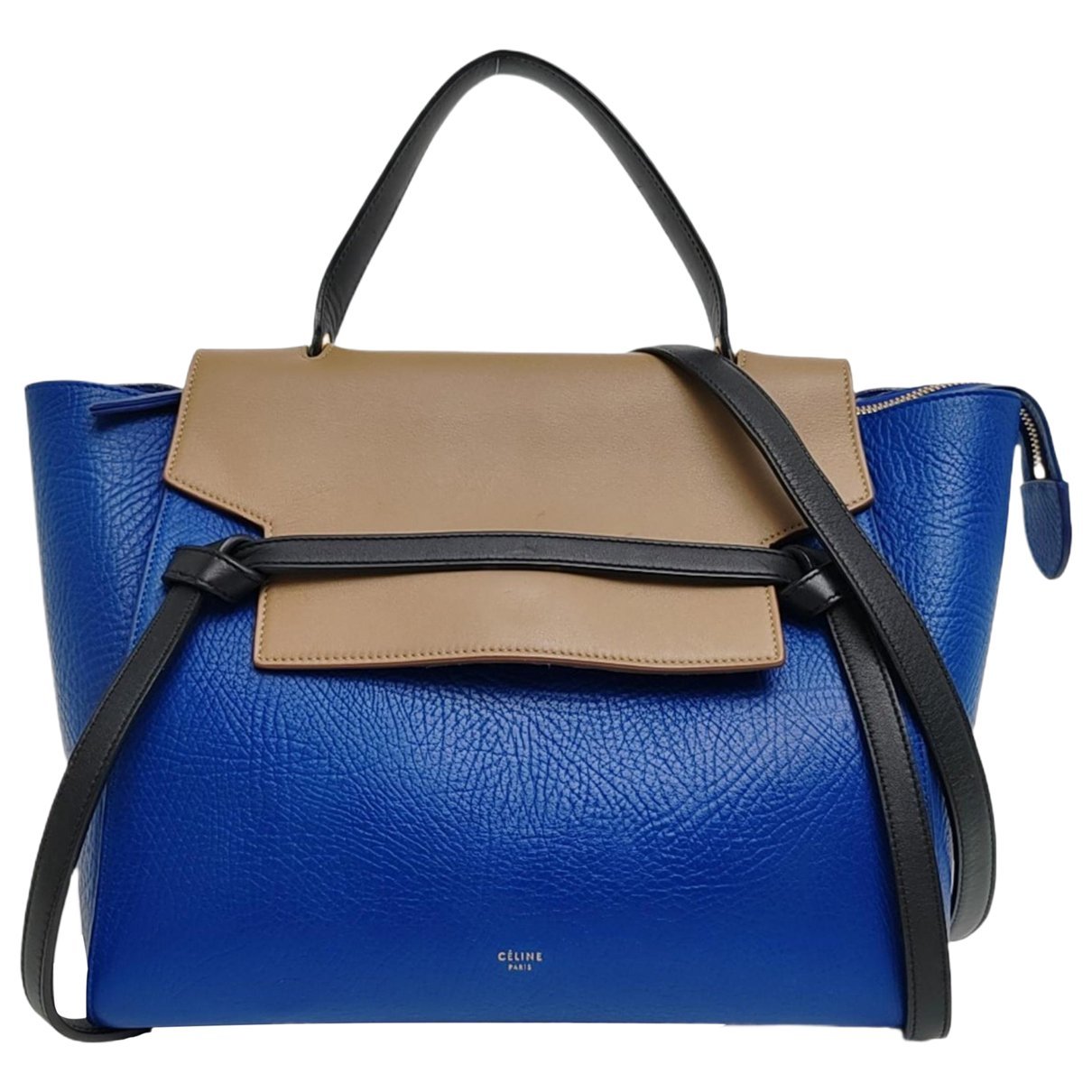 Belt leather handbag