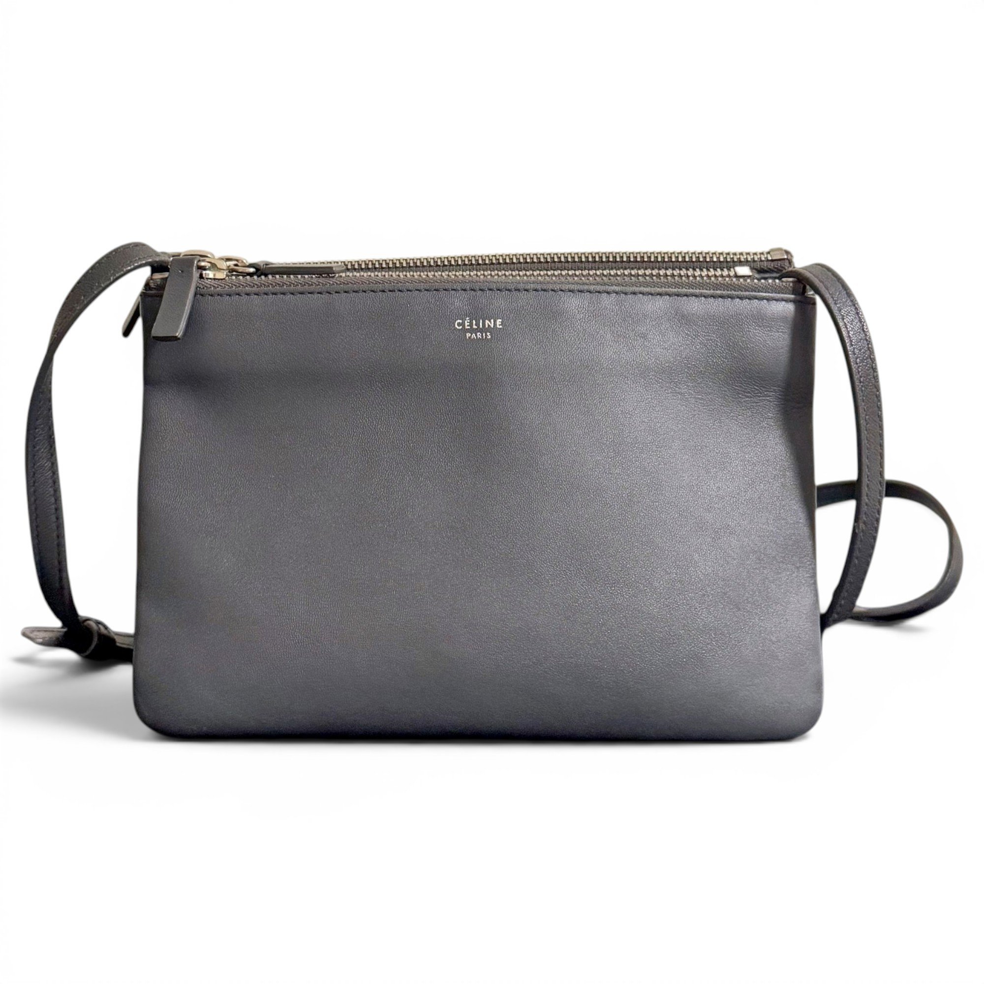 Trio leather crossbody bag