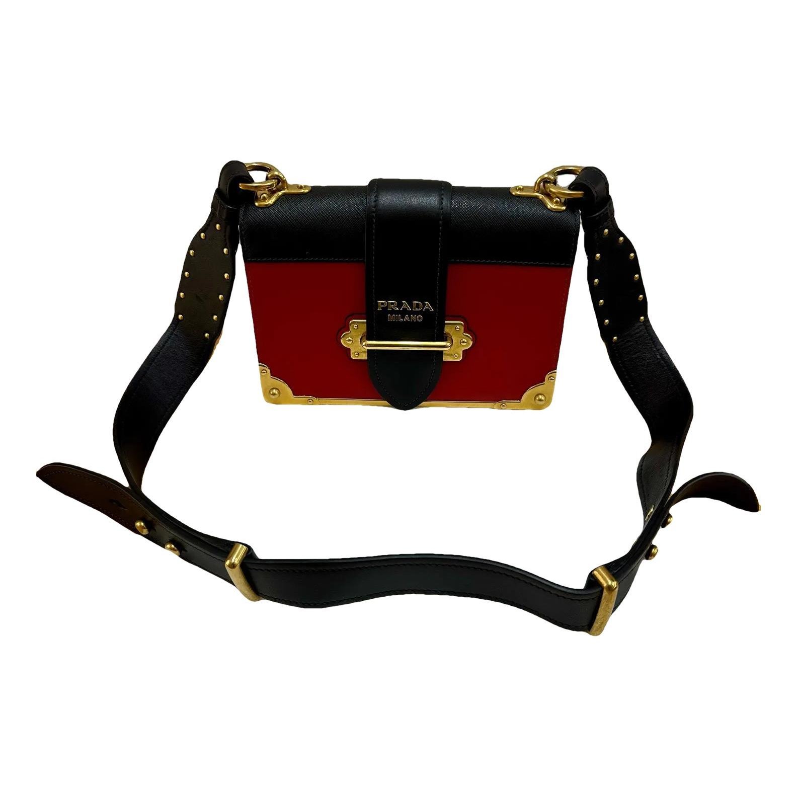 Cahier leather crossbody bag