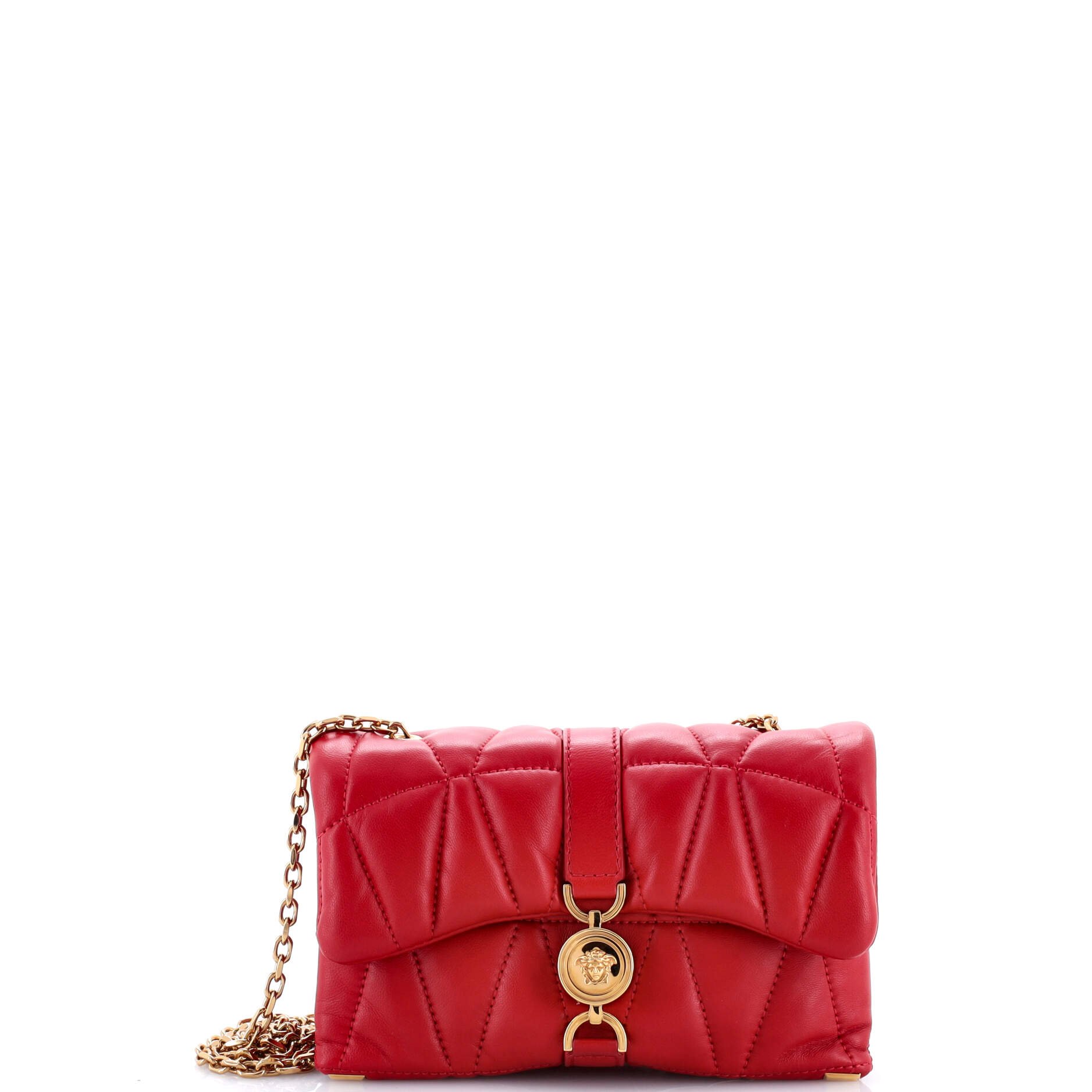 Versace Kleio Shoulder Bag Quilted Leather Mini