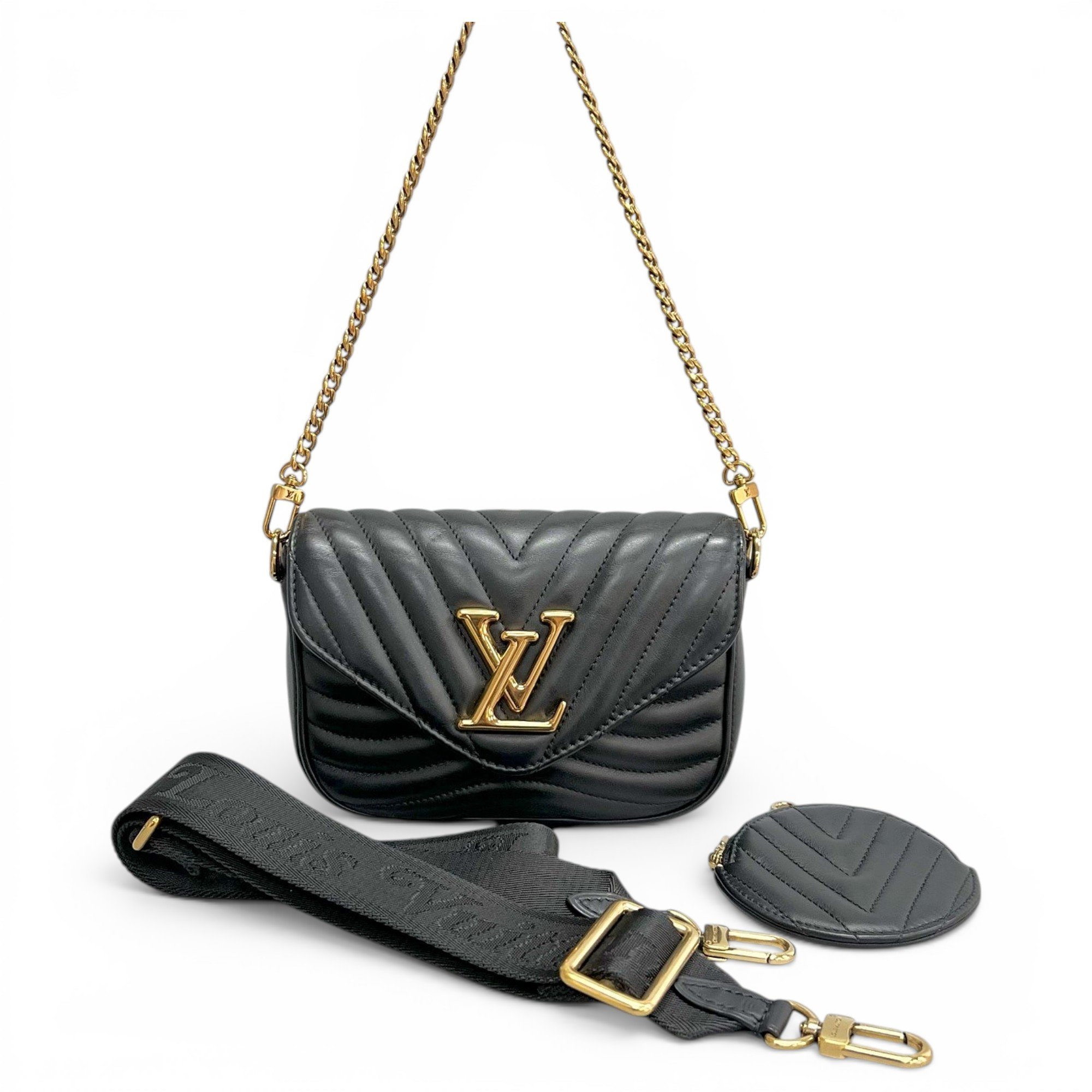 Multi-Pochette New Wave leather handbag
