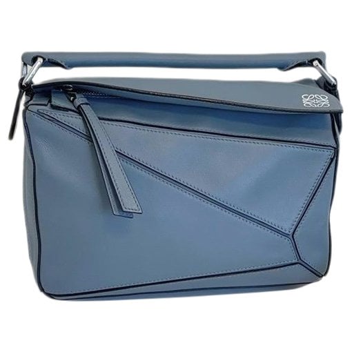 Puzzle leather handbag