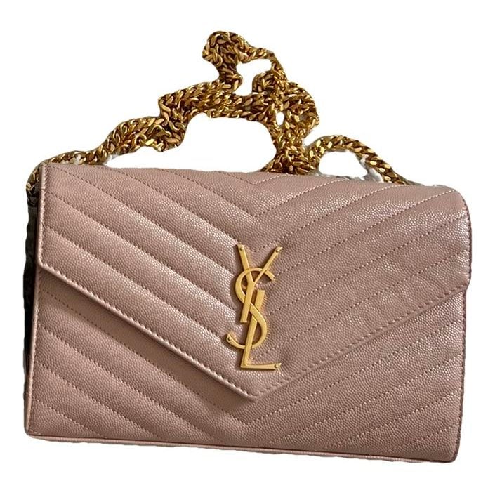 Leather clutch bag