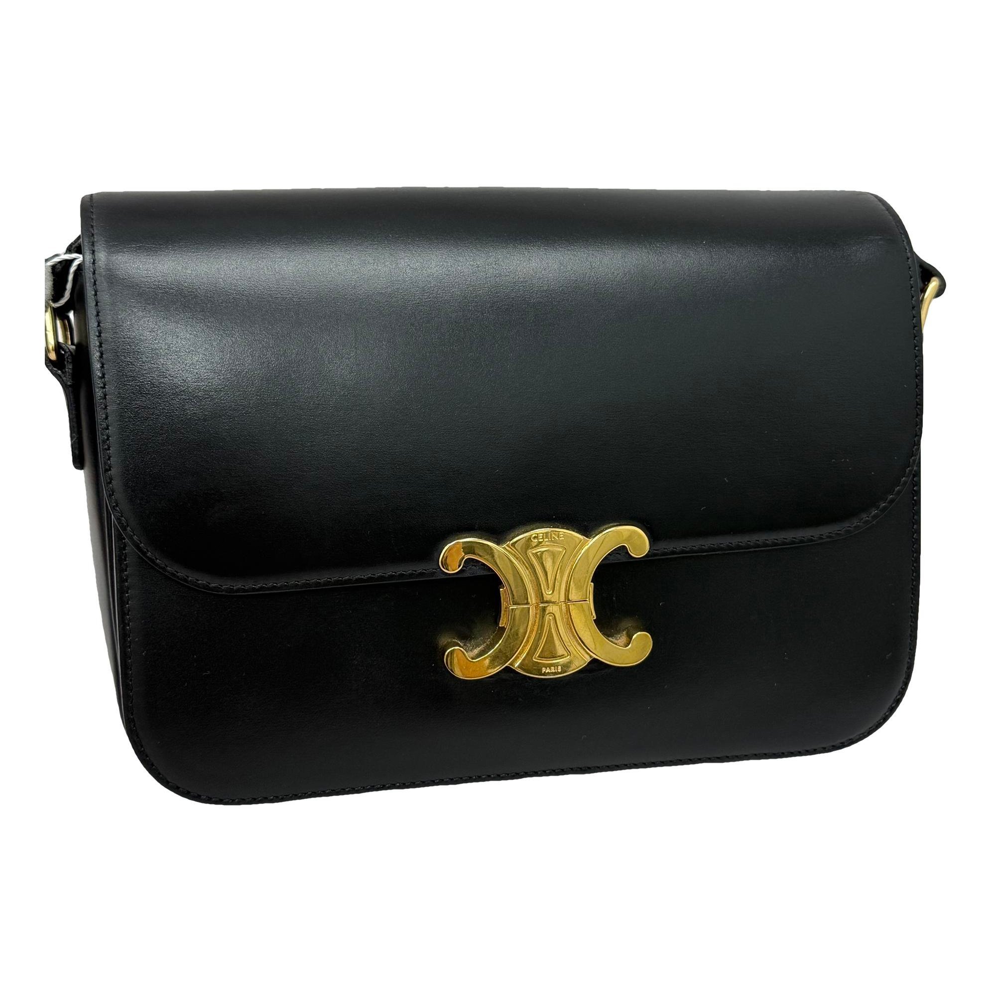 Triomphe leather handbag