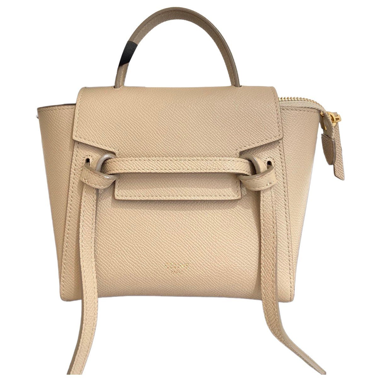 Belt leather handbag