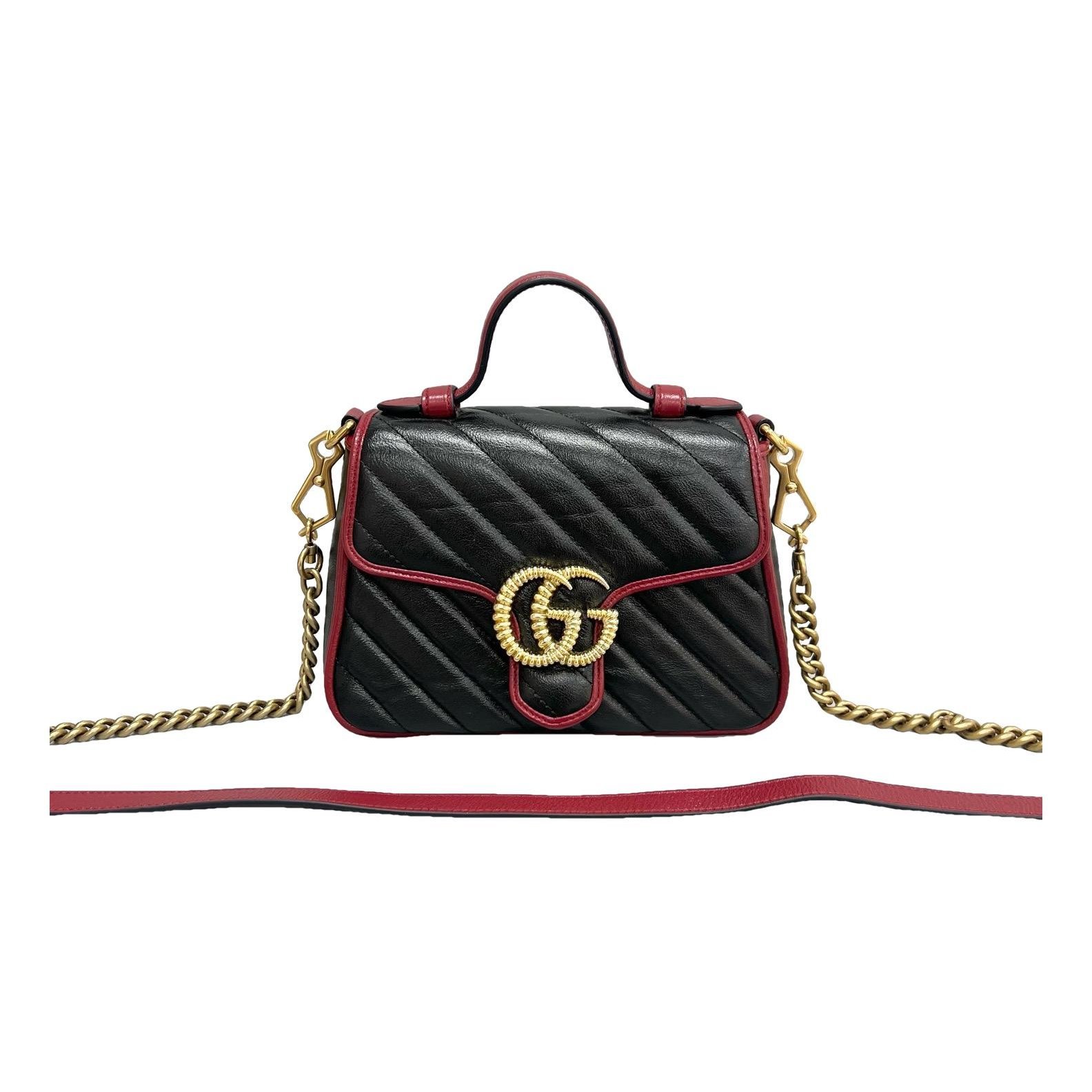 GG Marmont Flap leather handbag