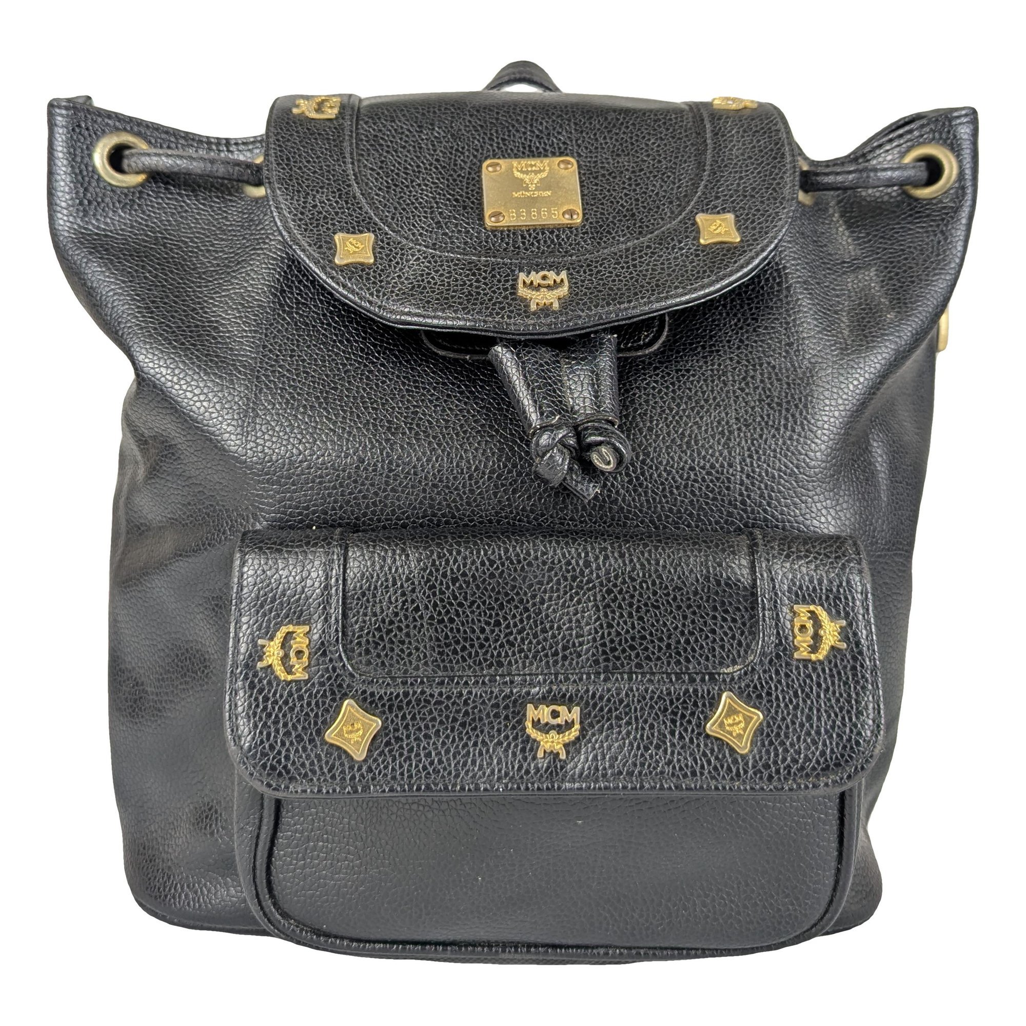 Leather backpack