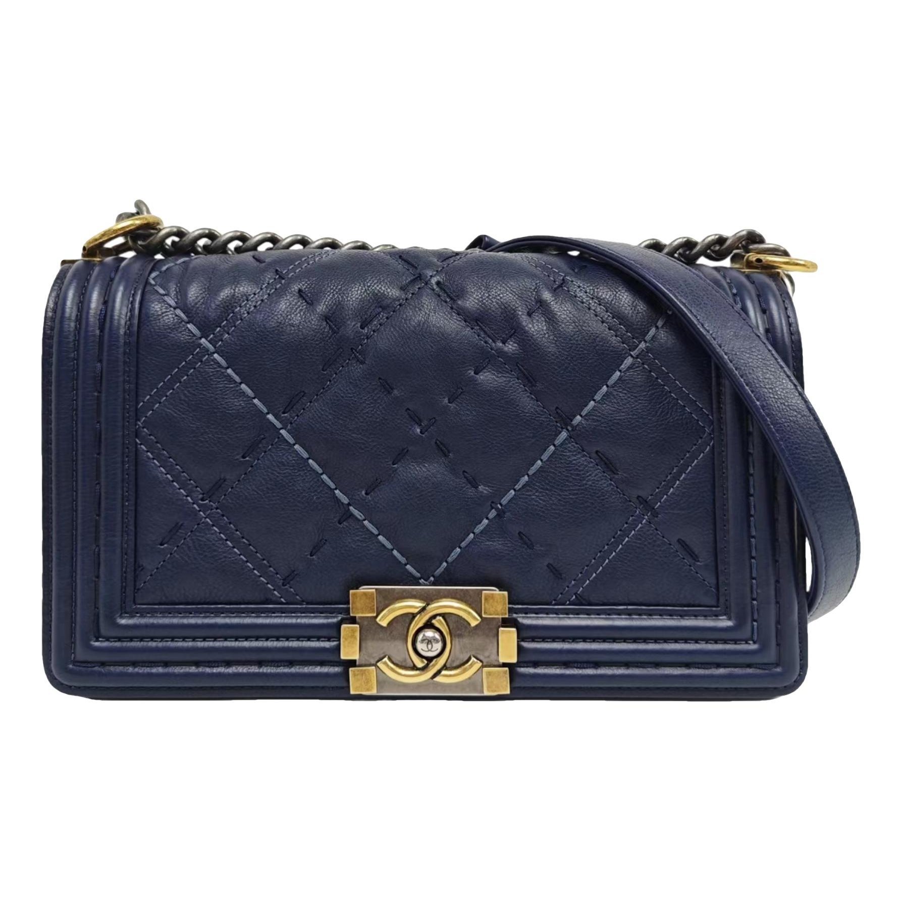 Boy leather crossbody bag