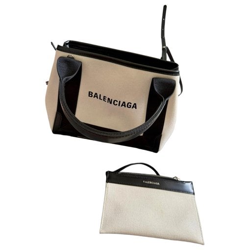Navy cabas cloth tote