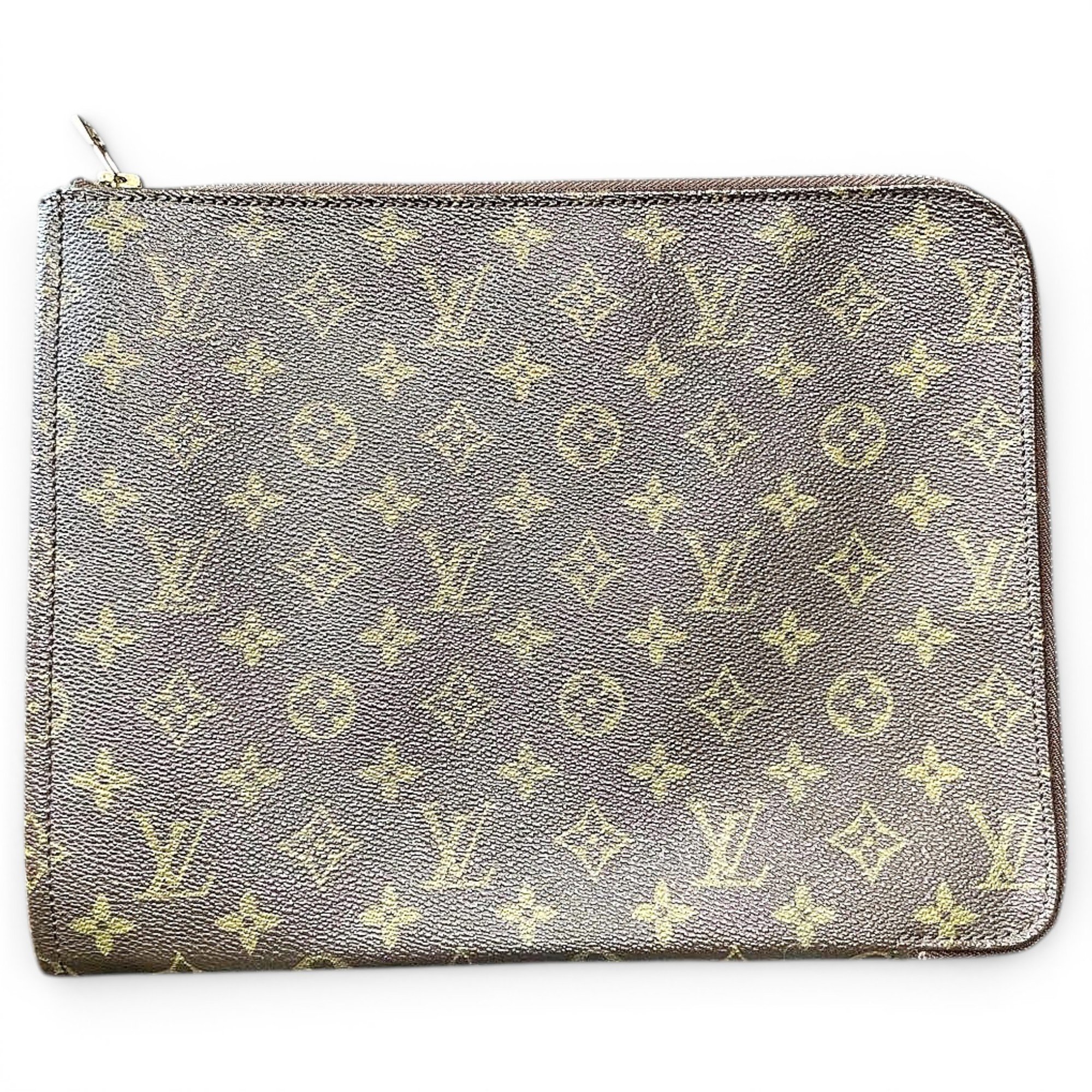 Leather clutch bag