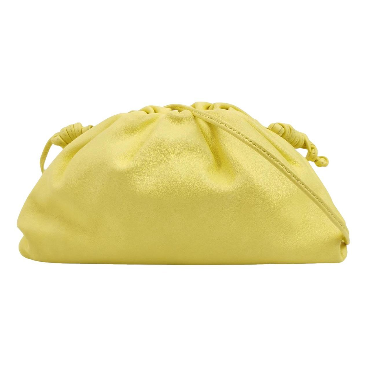 Pouch leather handbag