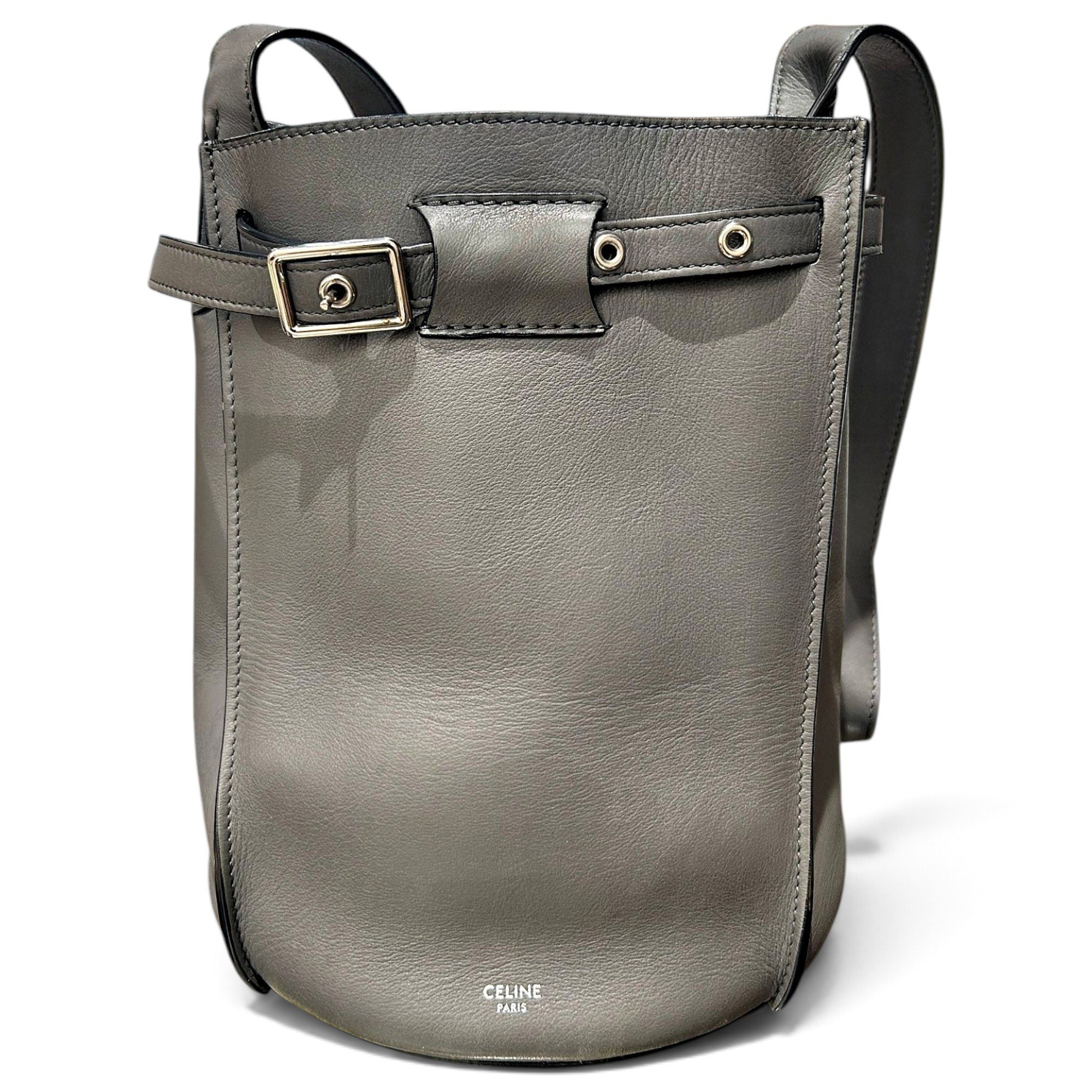 Seau Sangle leather handbag