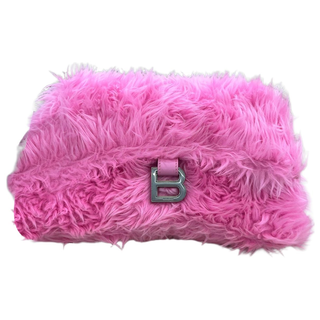 Crush faux fur handbag