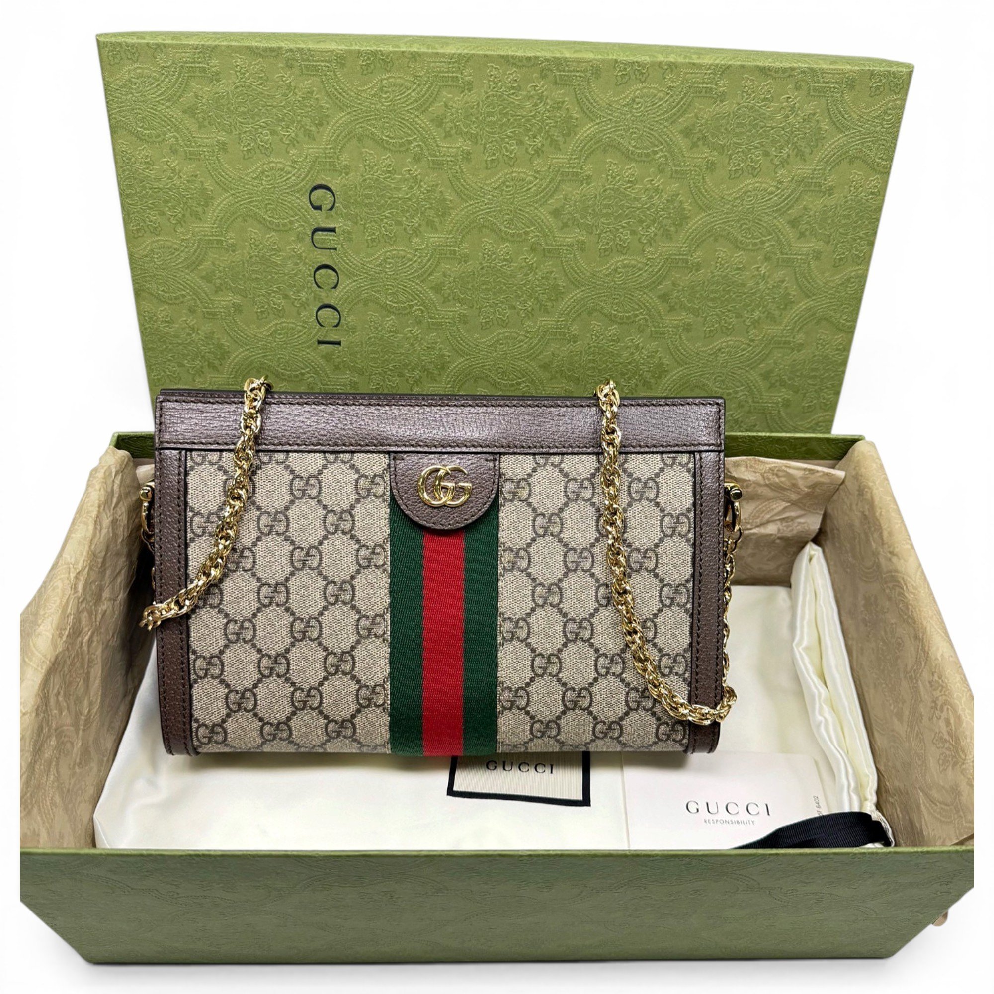 Ophidia Chain cloth handbag