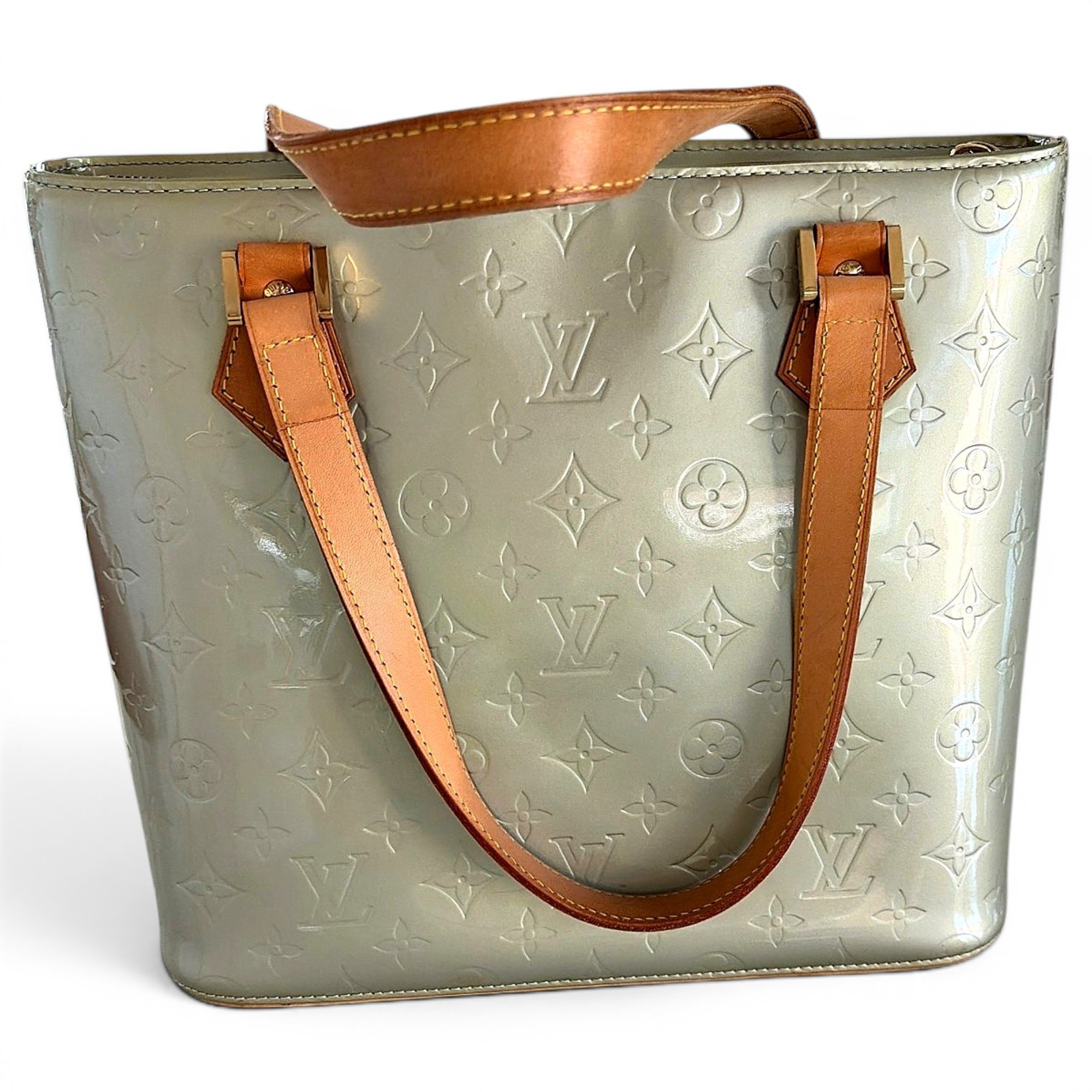 Houston patent leather tote