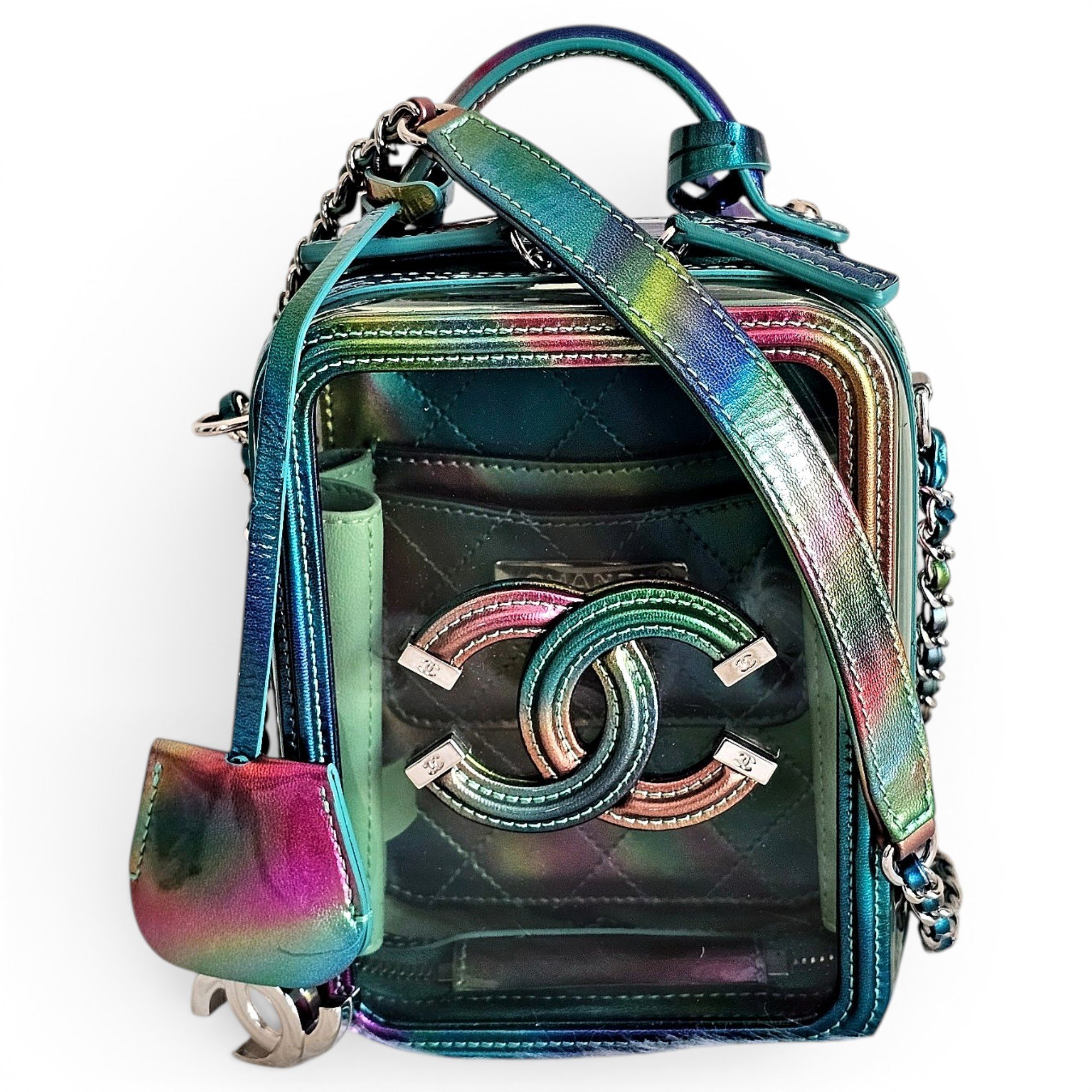 Vanity vinyl handbag