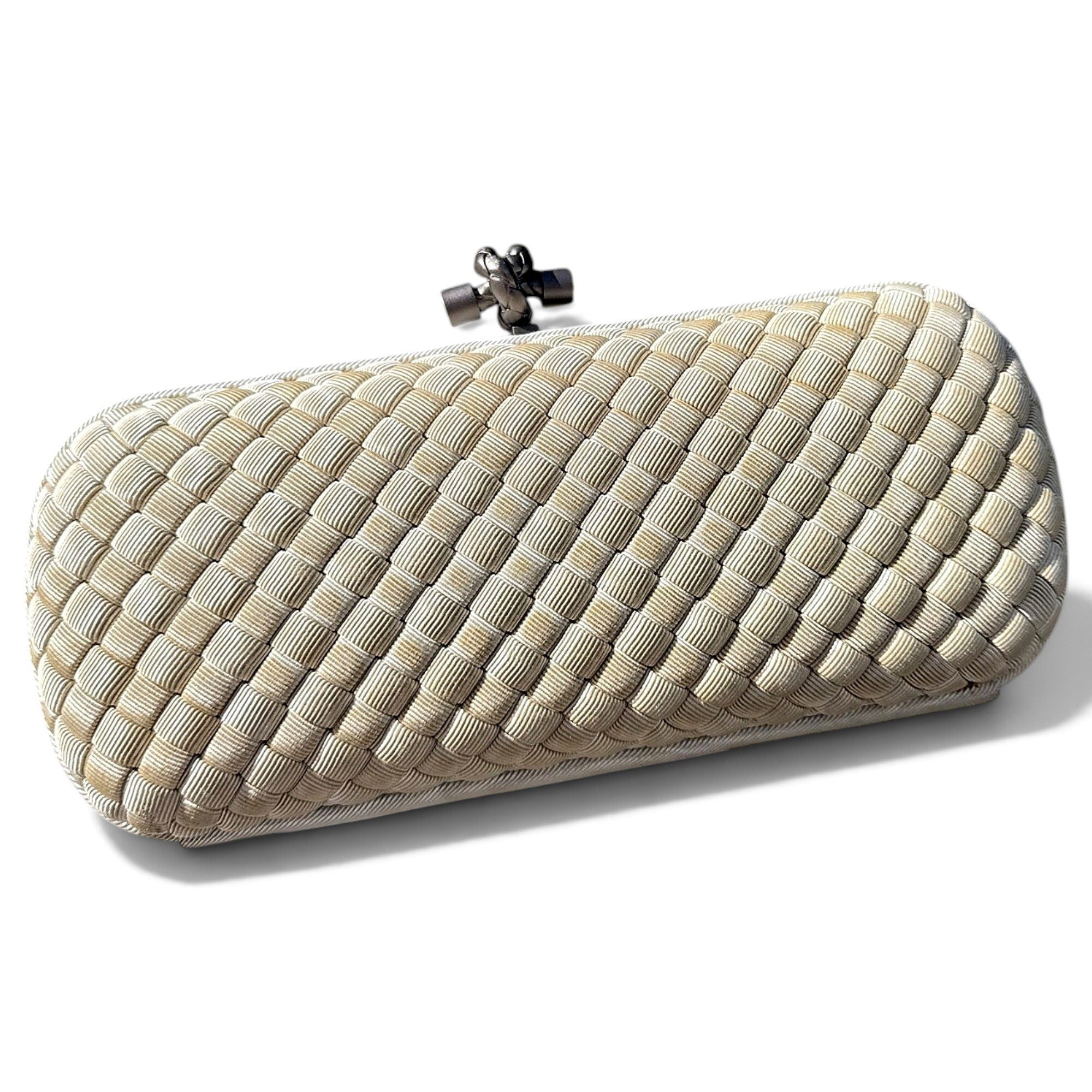 Bottega Veneta Pochette Knot silk clutch bag