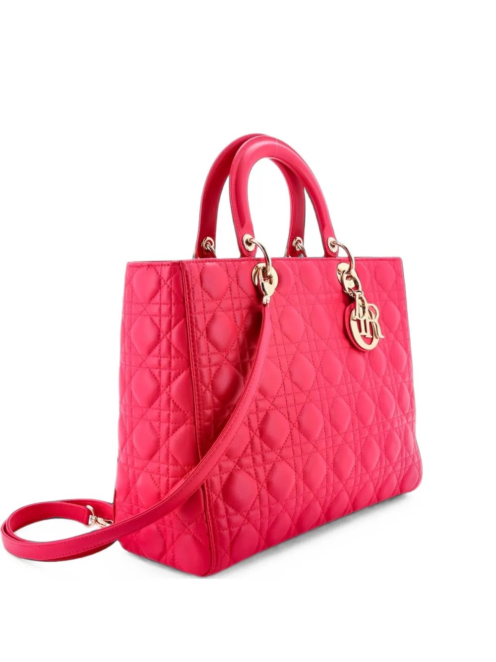 Dior Lady Dior Bag Cannage Quilt Lambskin Large tote bag