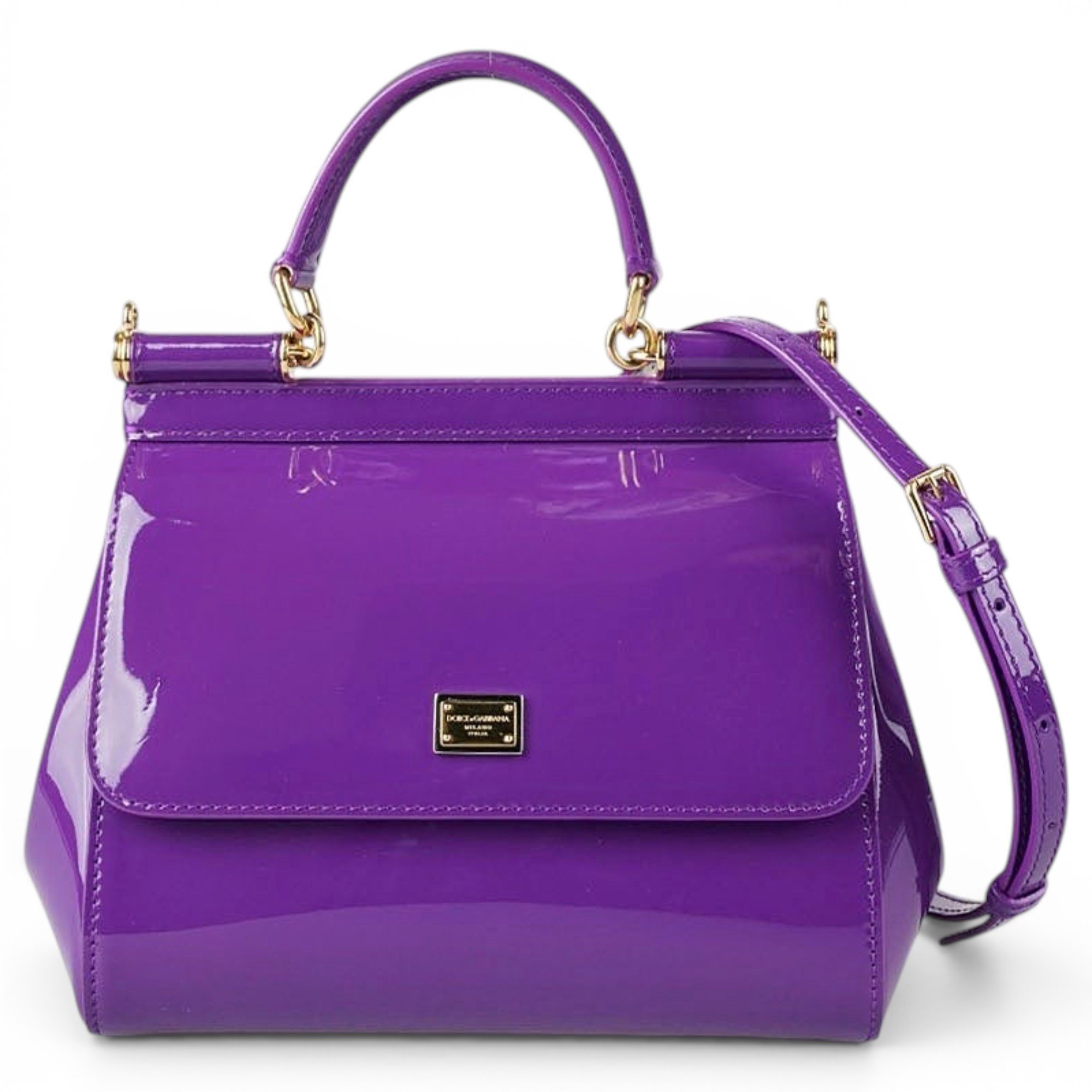 Sicily patent leather crossbody bag