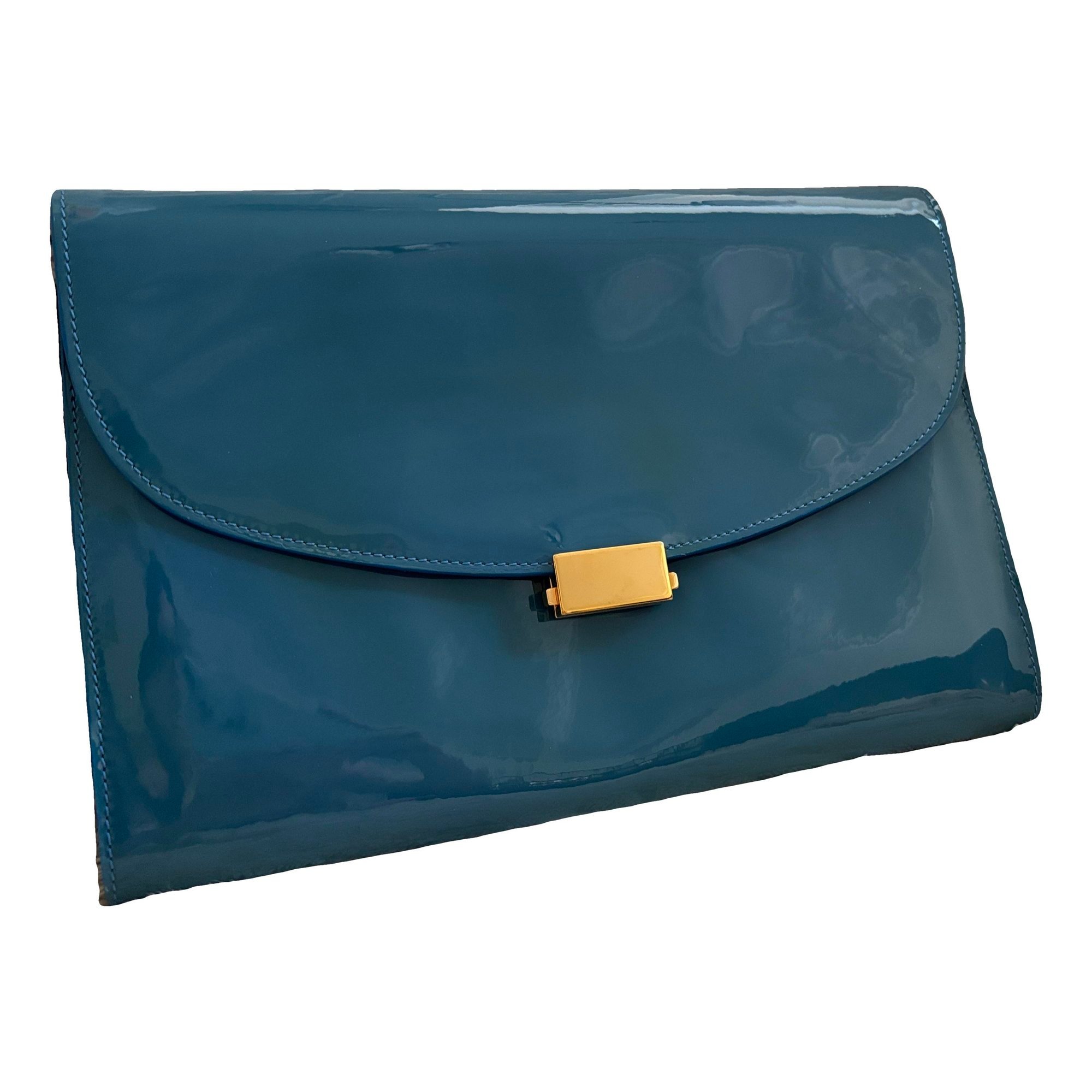 Mansur Gavriel Patent leather clutch bag