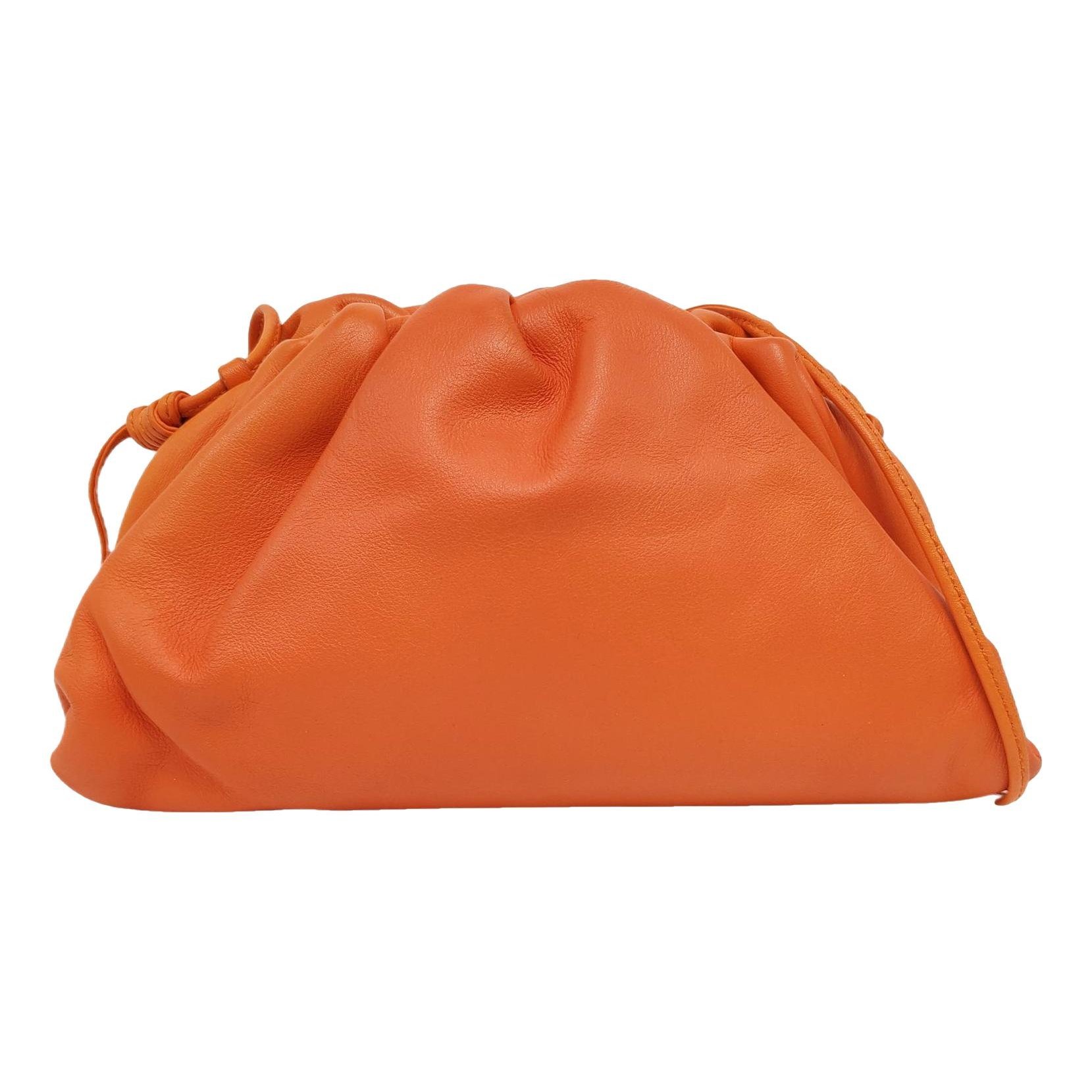 Pouch leather crossbody bag