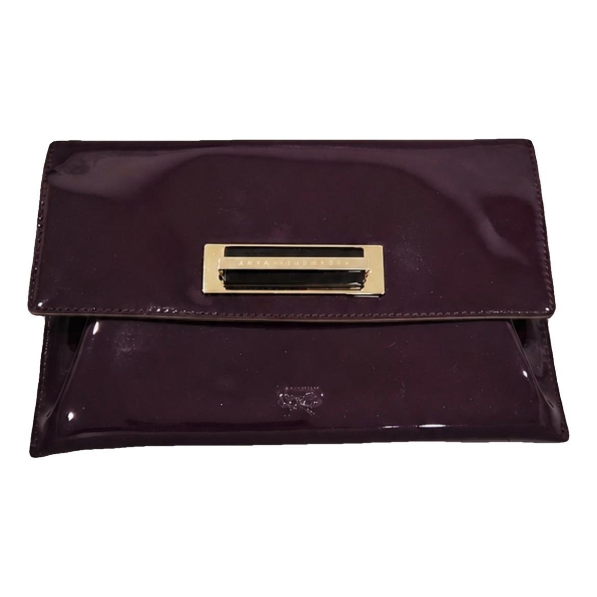 Patent leather clutch bag