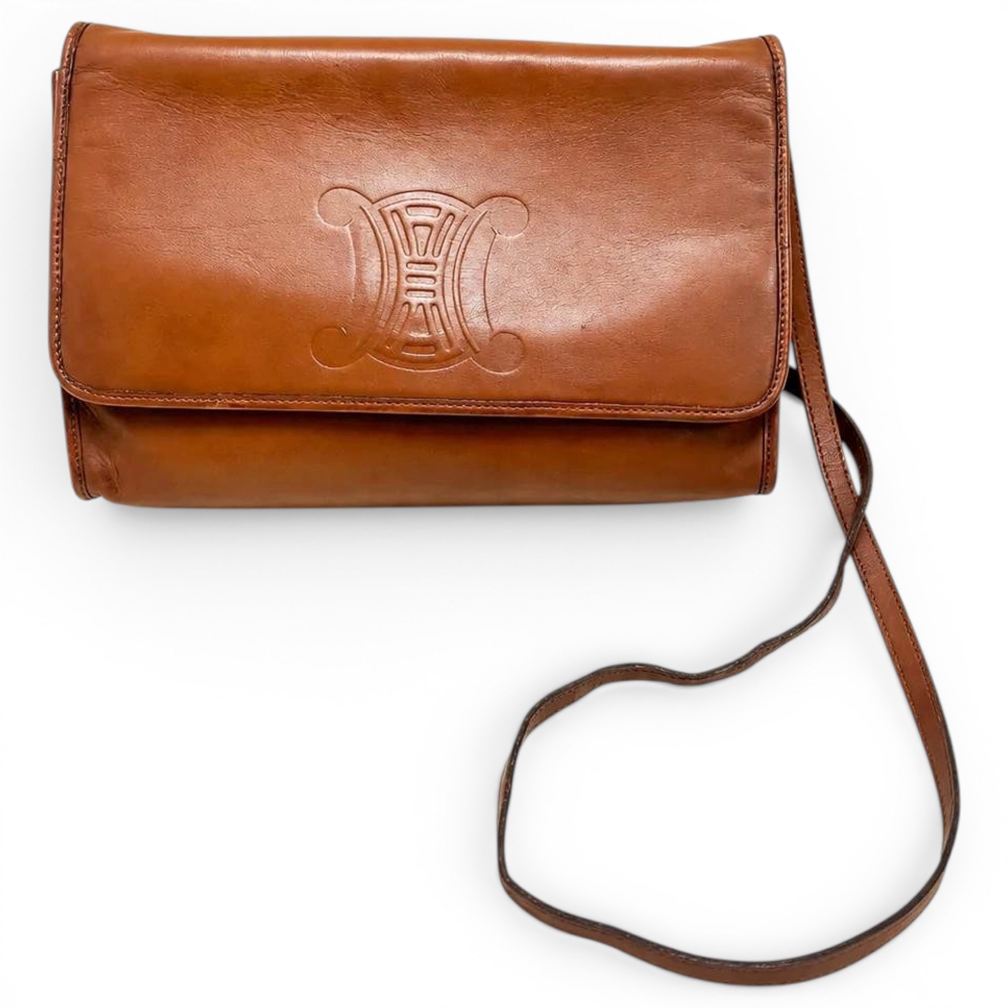 Triomphe leather handbag