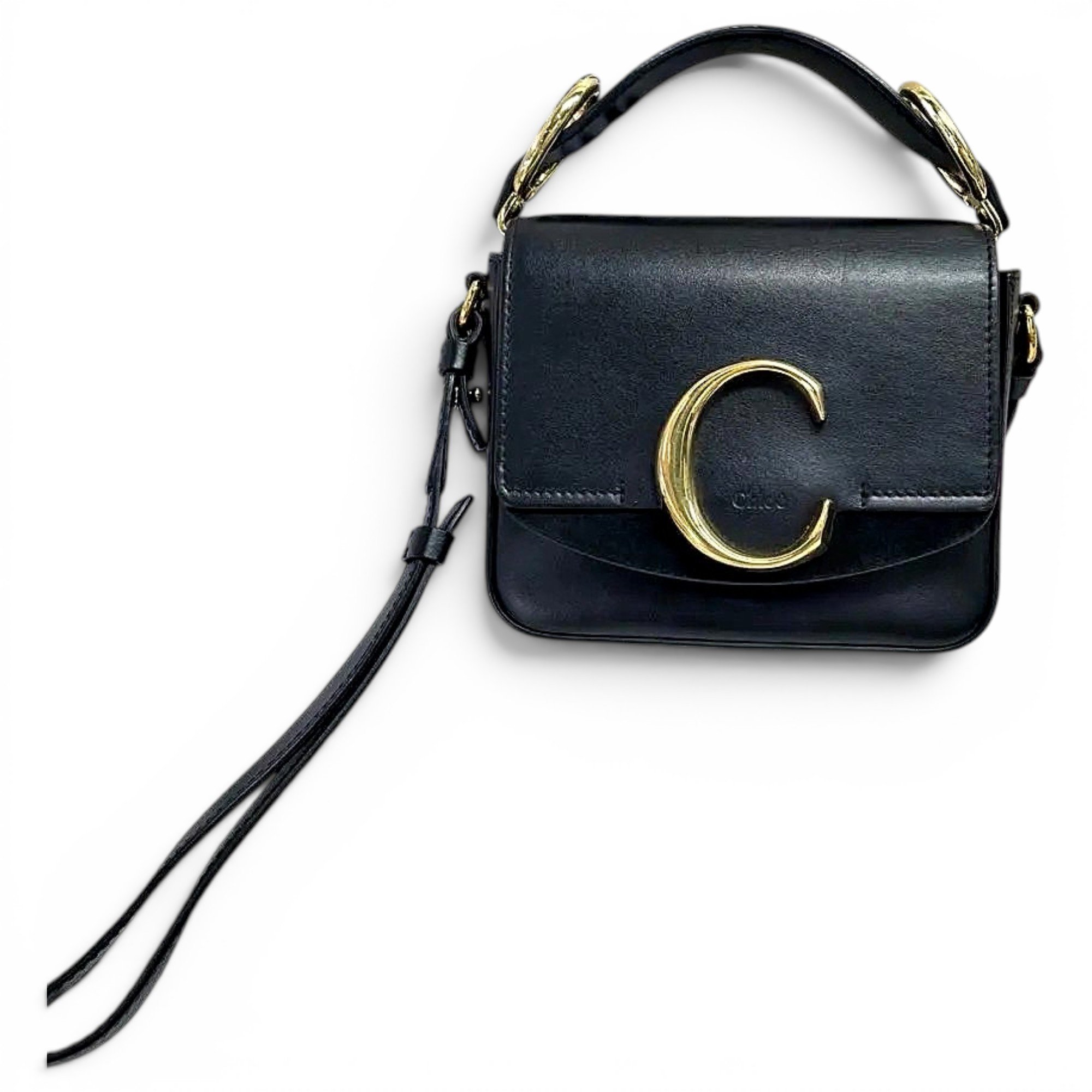C leather crossbody bag