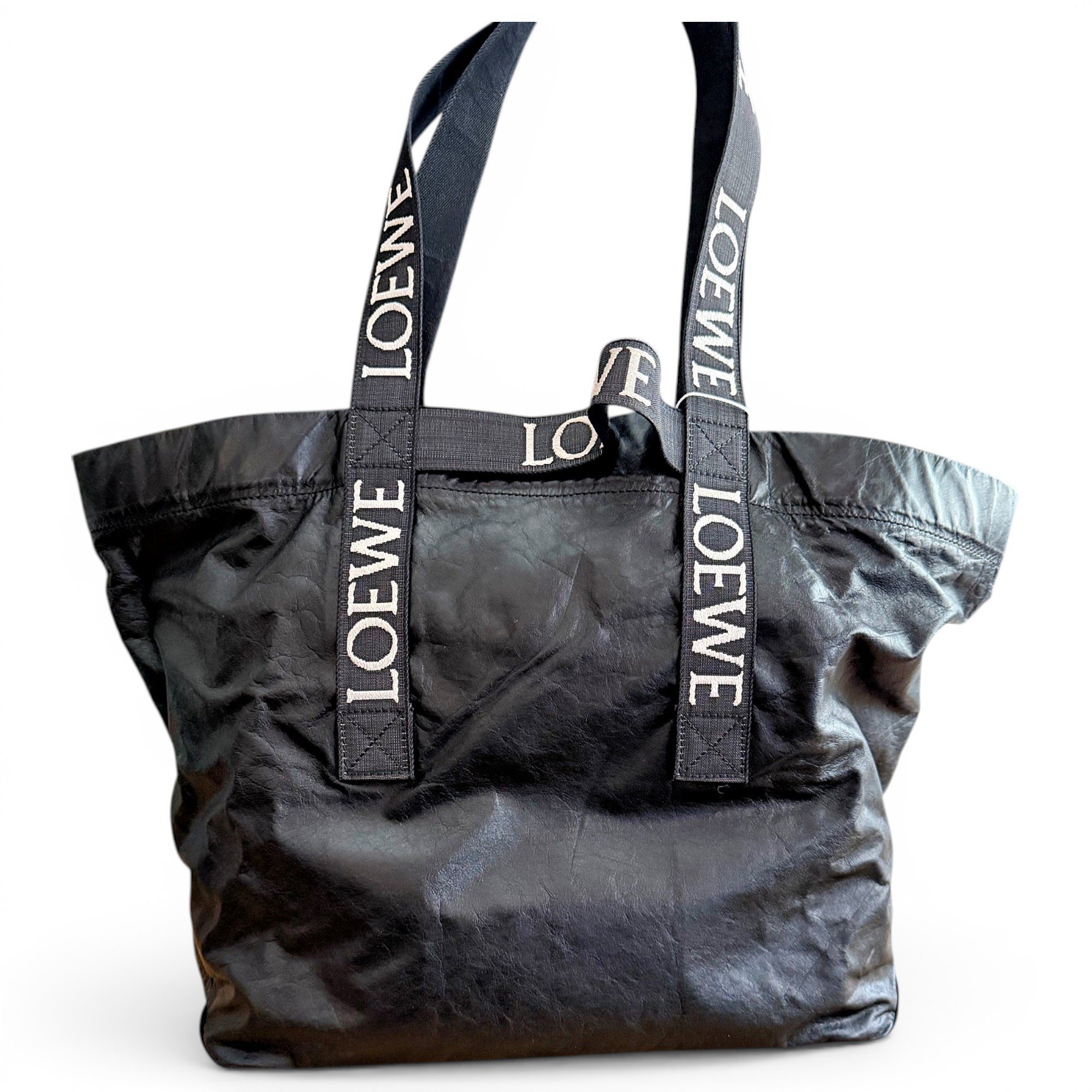 Fold Shopper leather tote