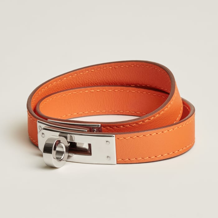 Orange Kelly Double Tour Bracelet