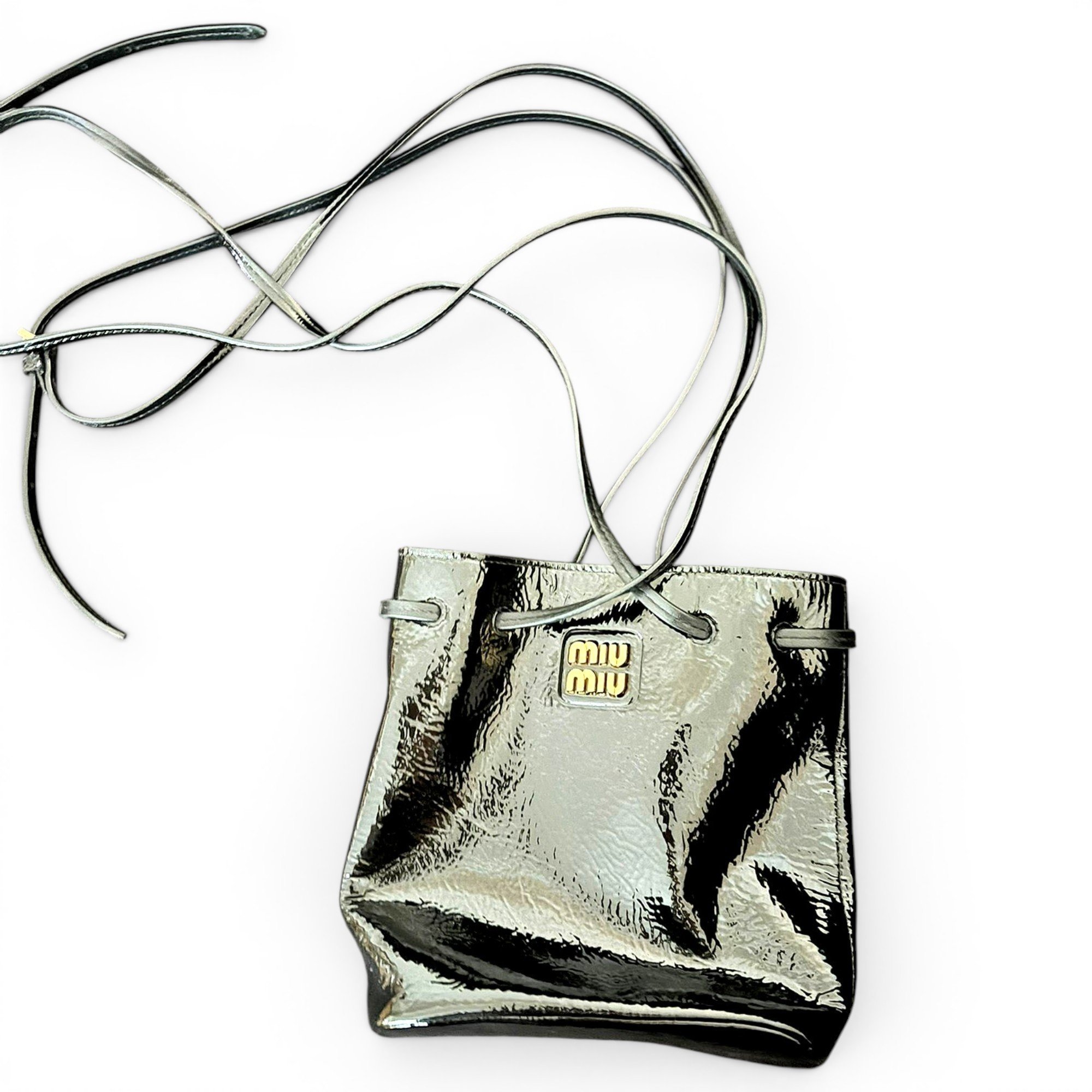 Patent leather crossbody bag