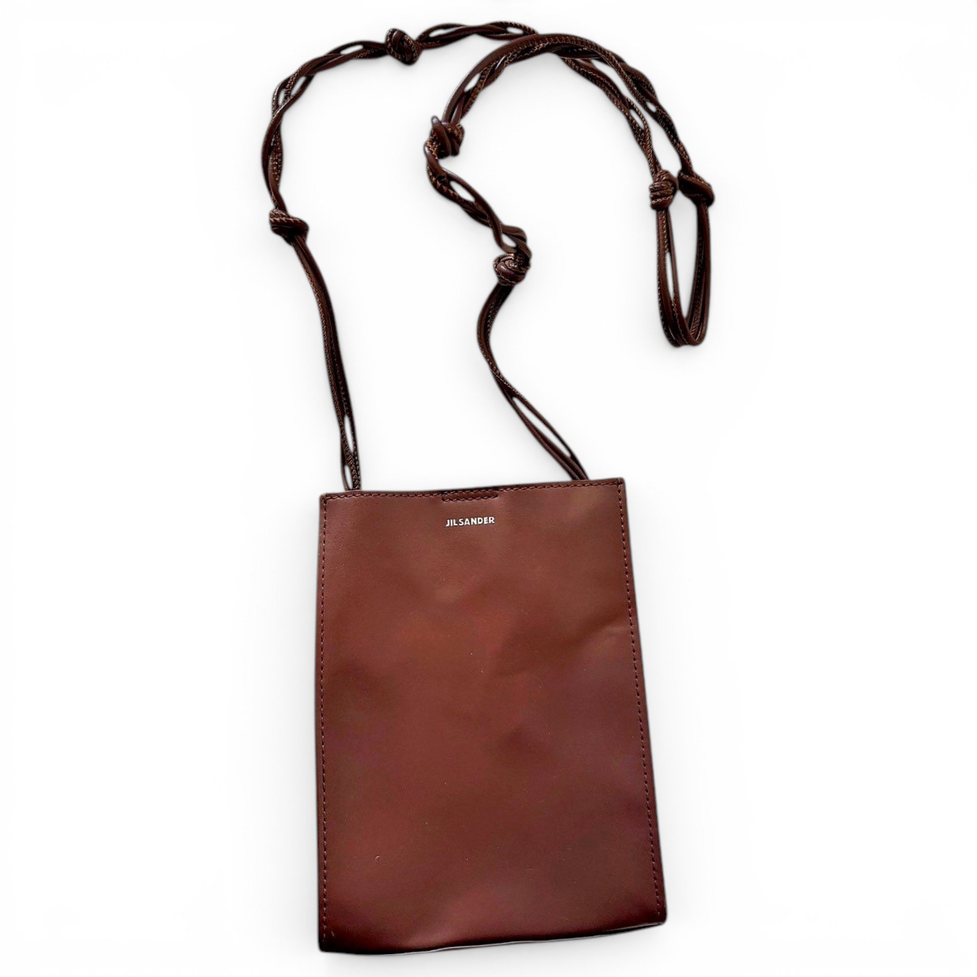 Tangle leather crossbody bag