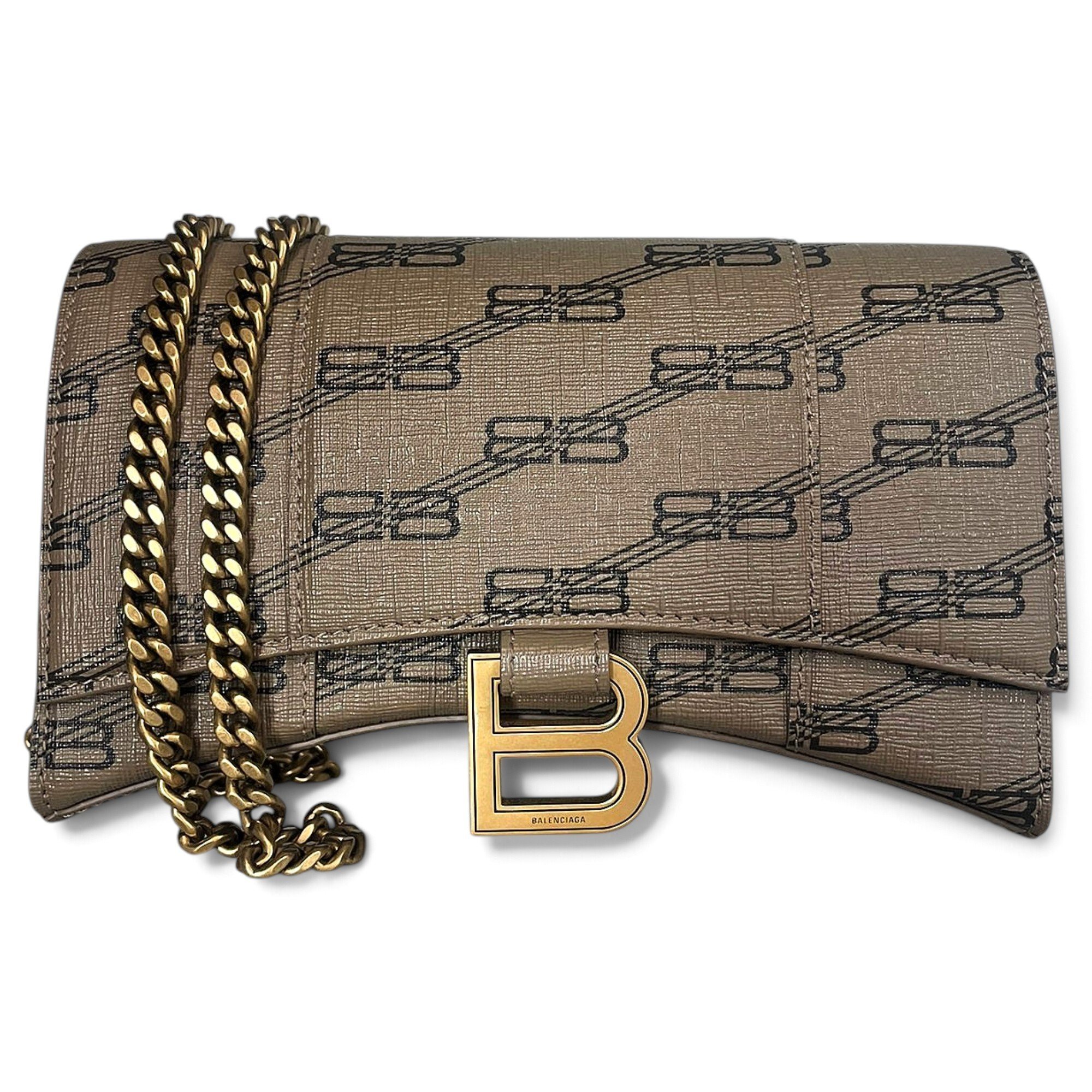 Hourglass cloth handbag