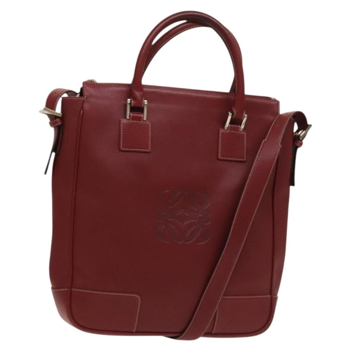 Anagram leather tote