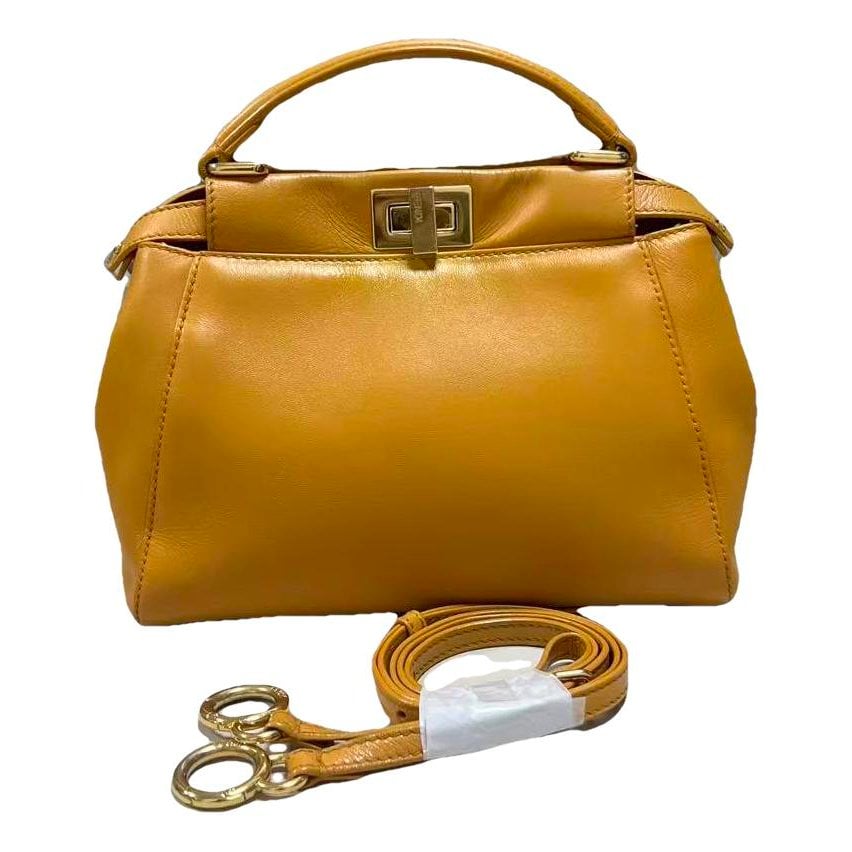 Peekaboo leather handbag