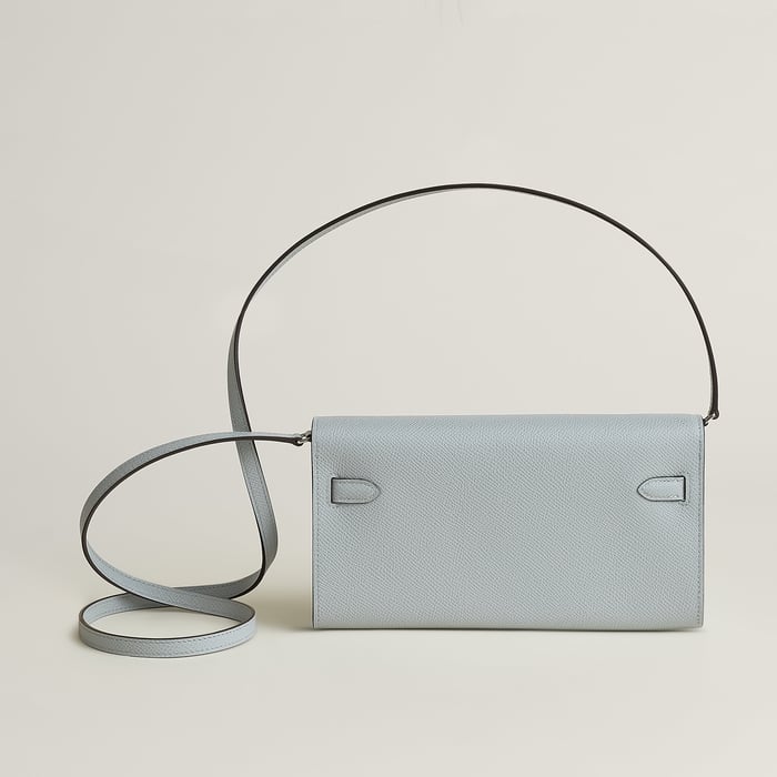 Bleu Glacier Kelly Classique to Go Wallet