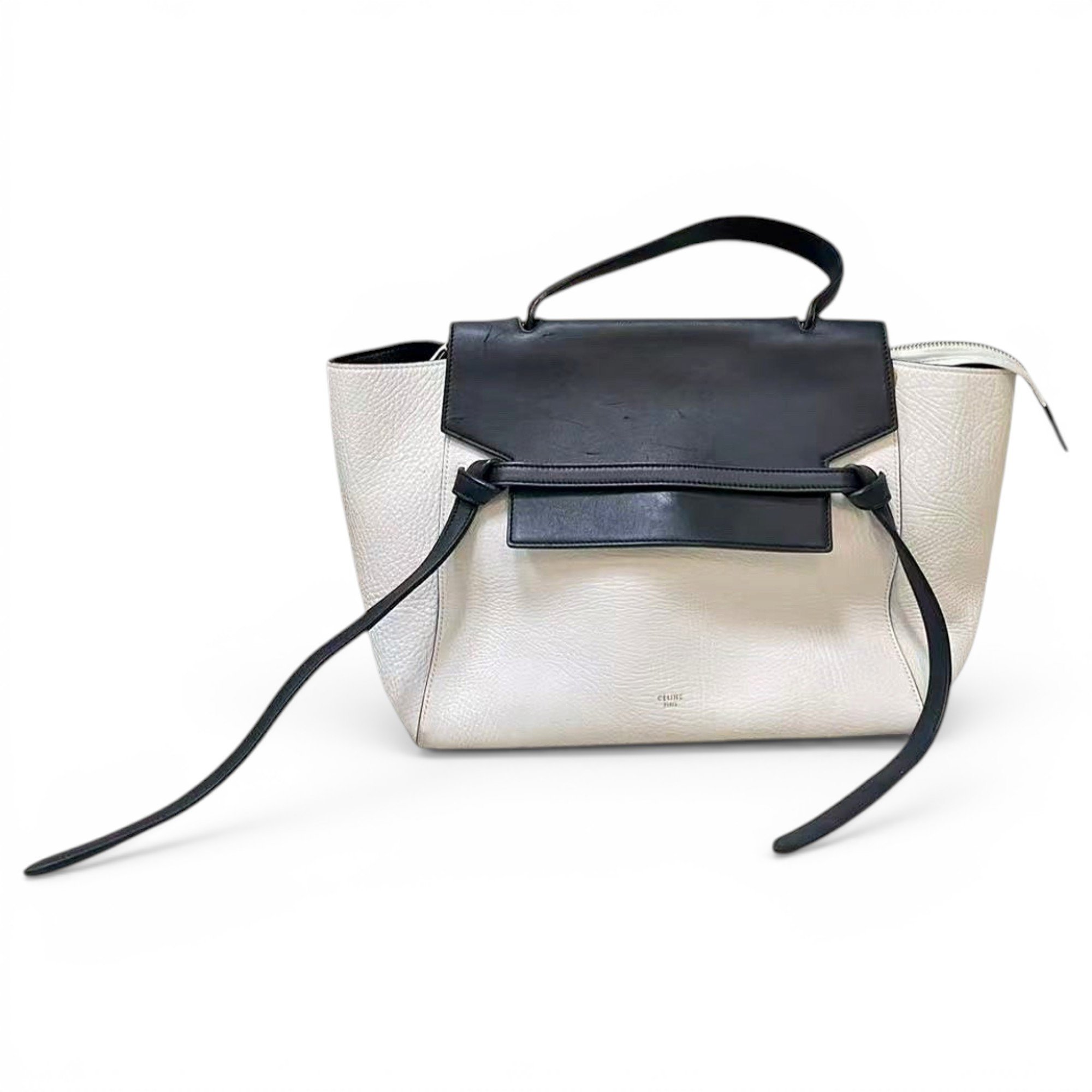 Belt leather handbag