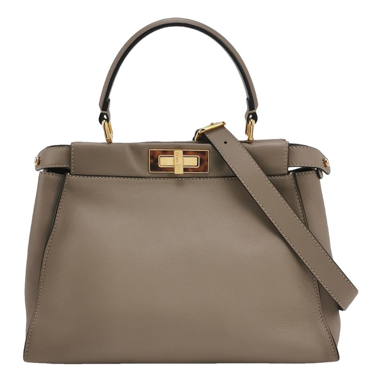 Peekaboo leather handbag