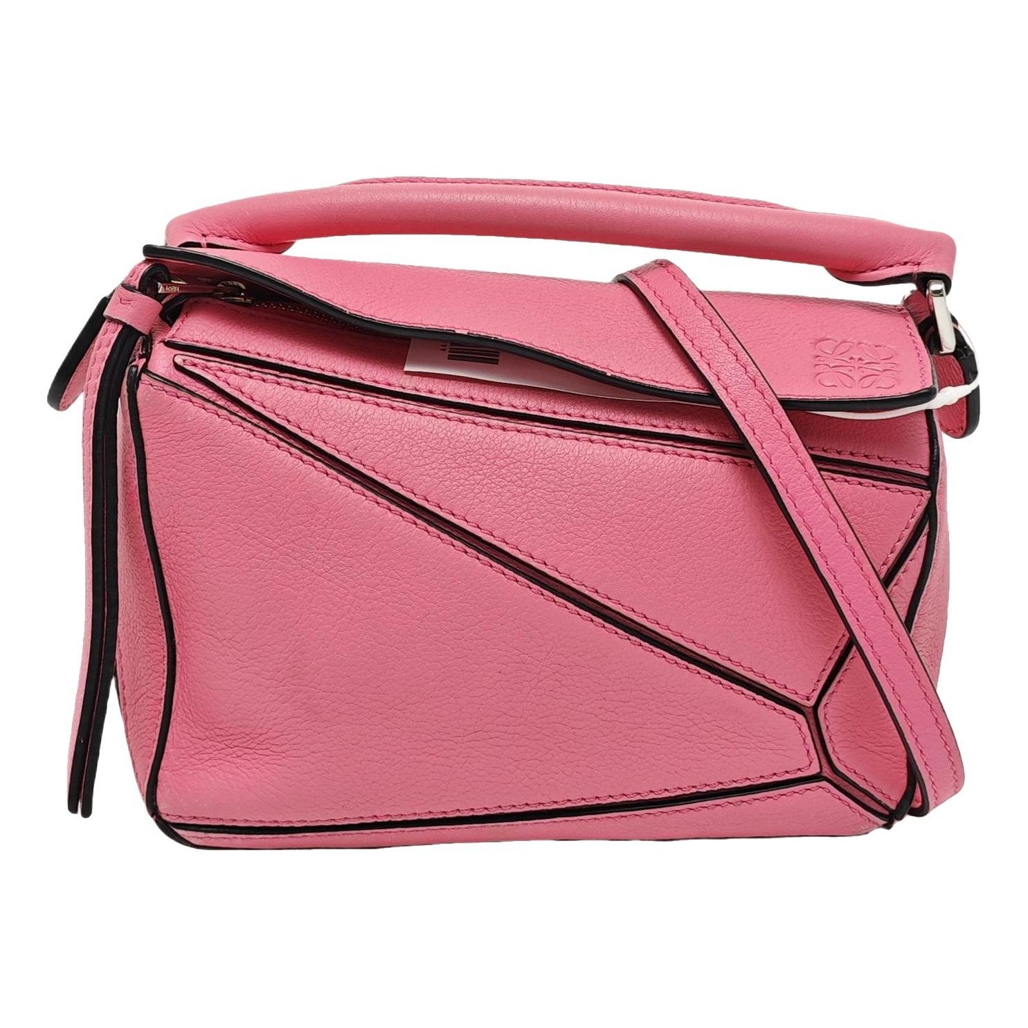 Puzzle leather handbag