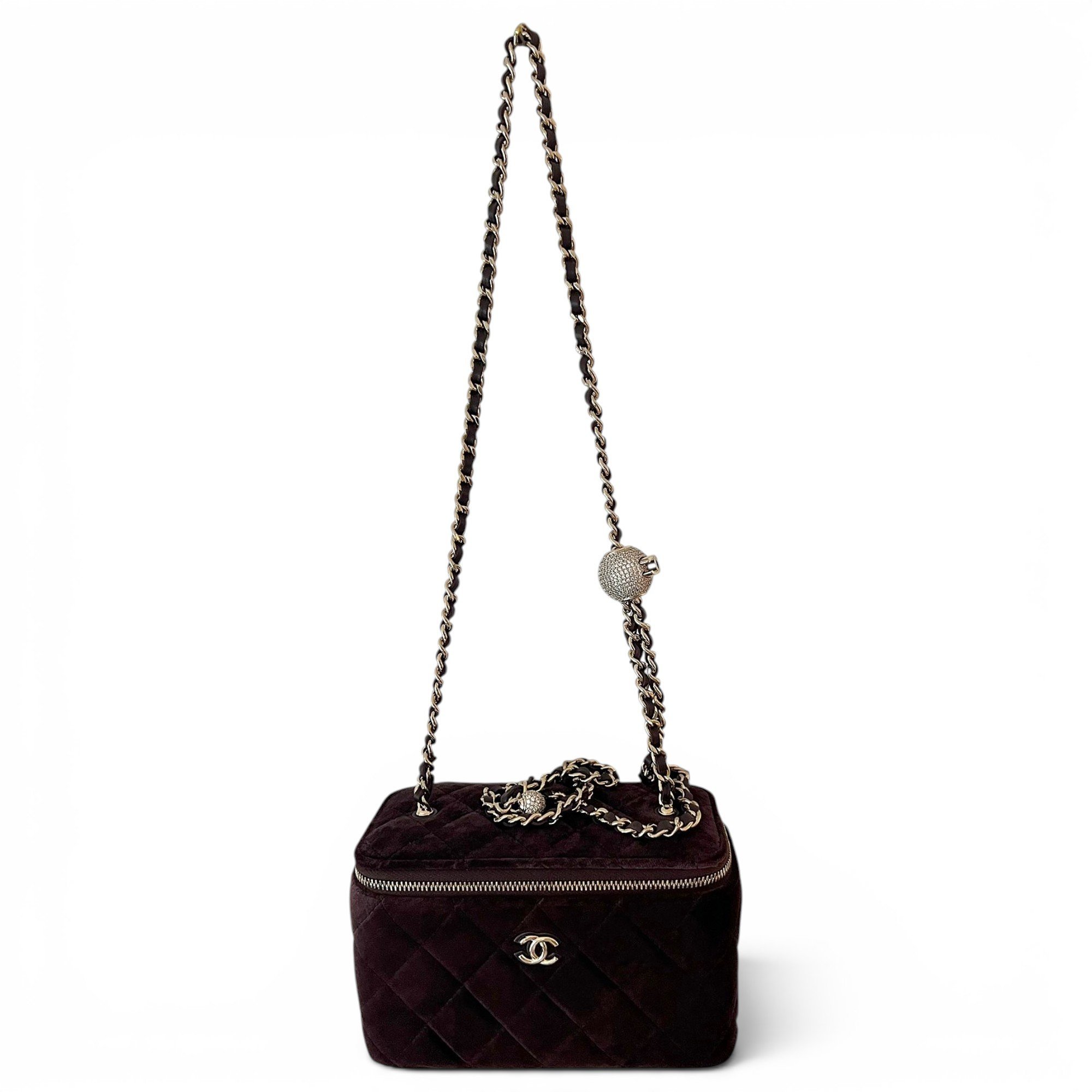 Velvet handbag