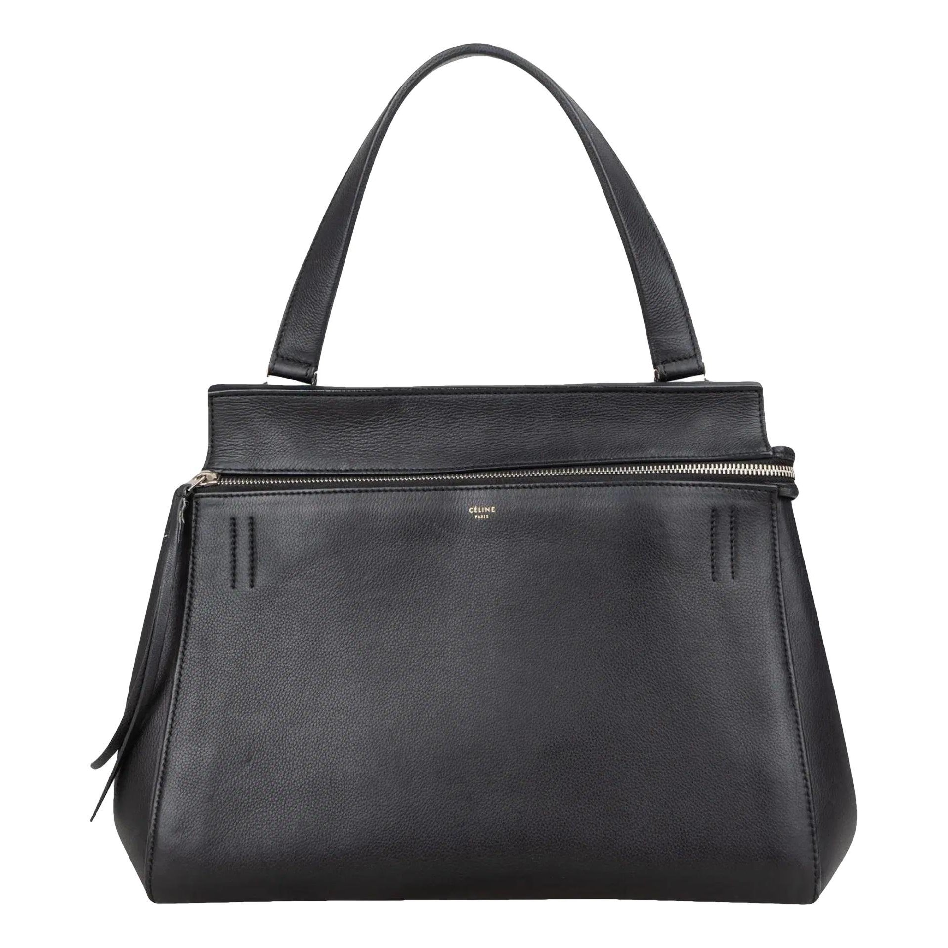 Edge leather handbag