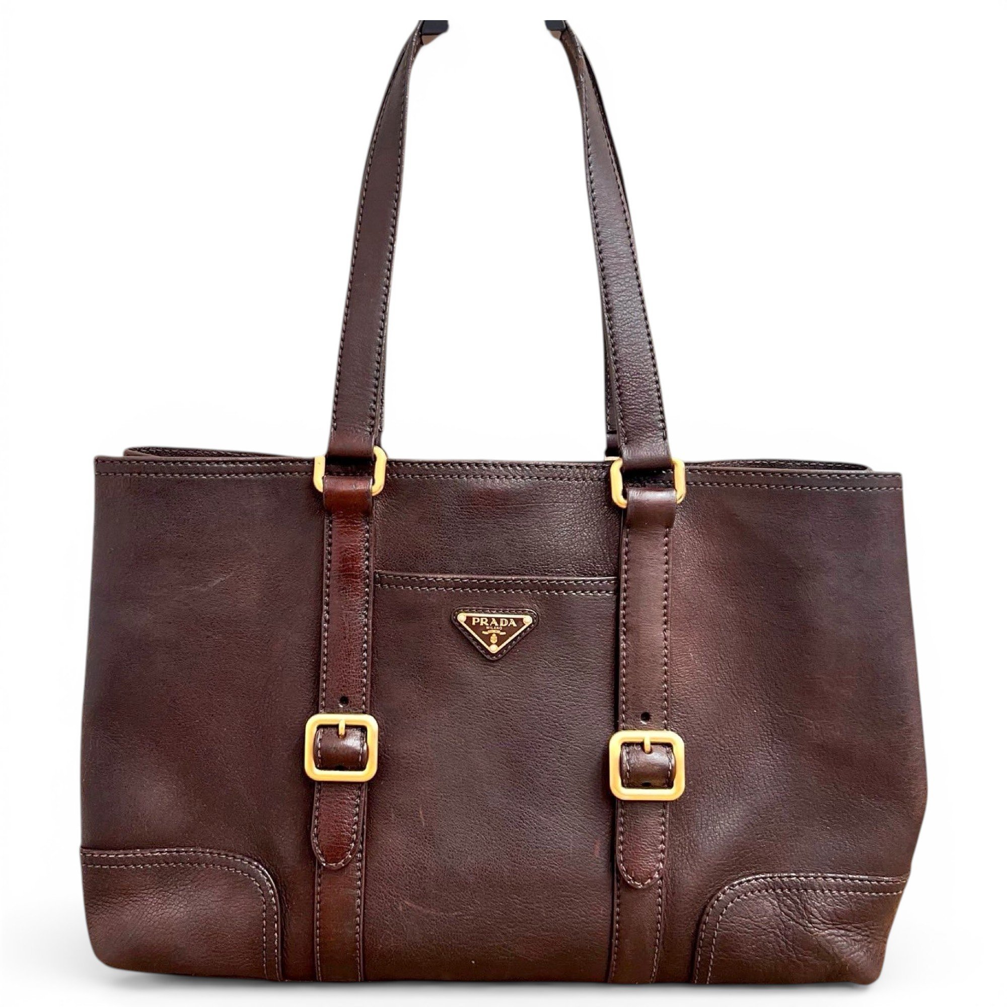 Leather tote