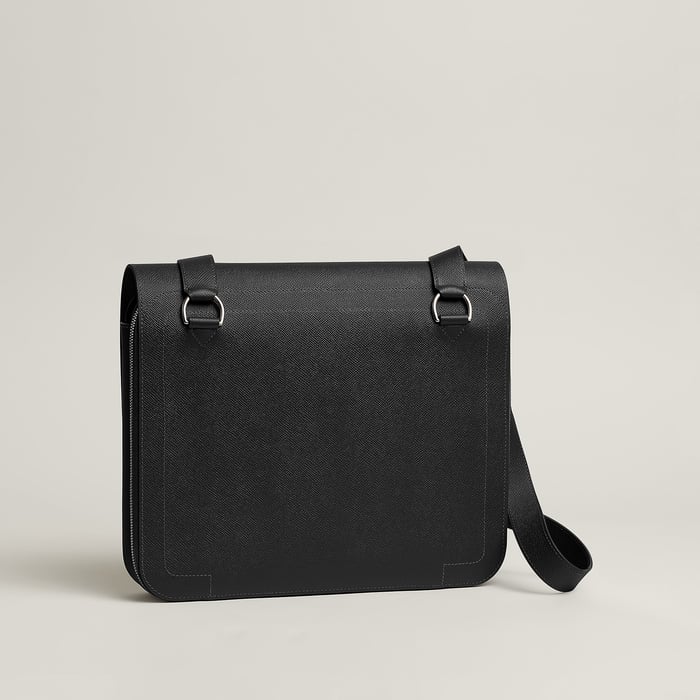 Noir Hermès Messenger 57 Bag