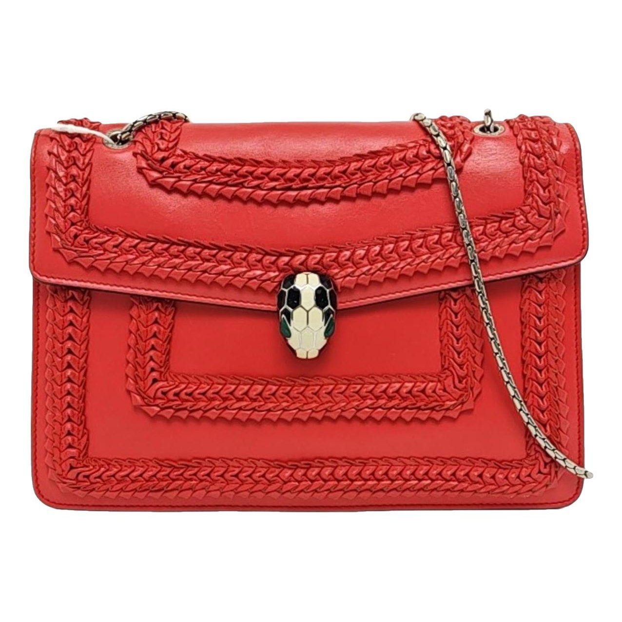 Serpenti leather handbag