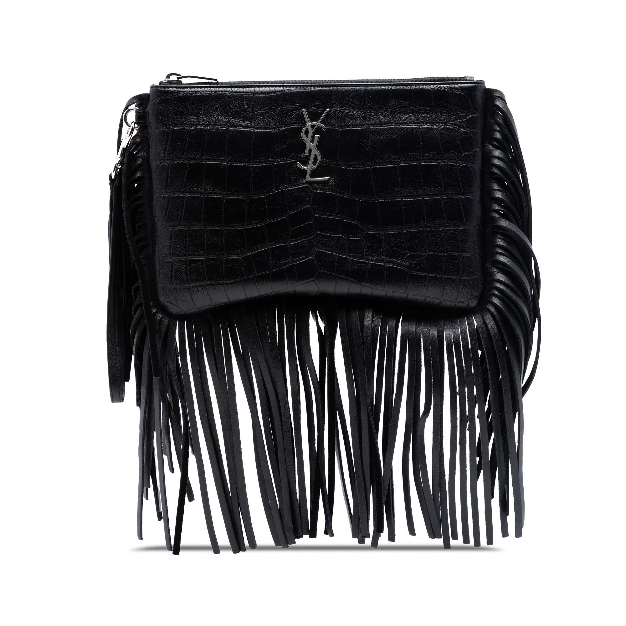 Pony-style calfskin clutch bag