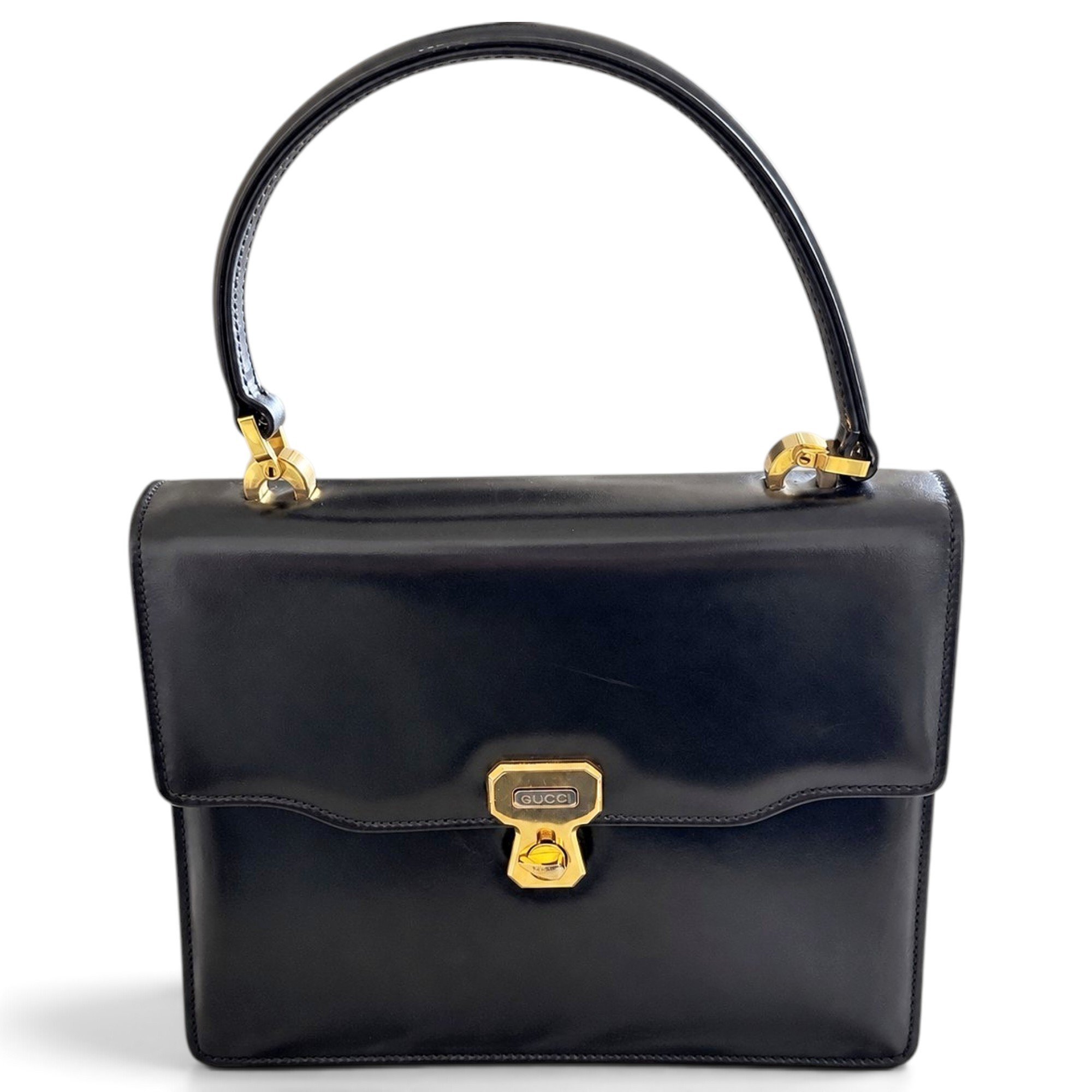 Convertible Bamboo Top Handle leather handbag