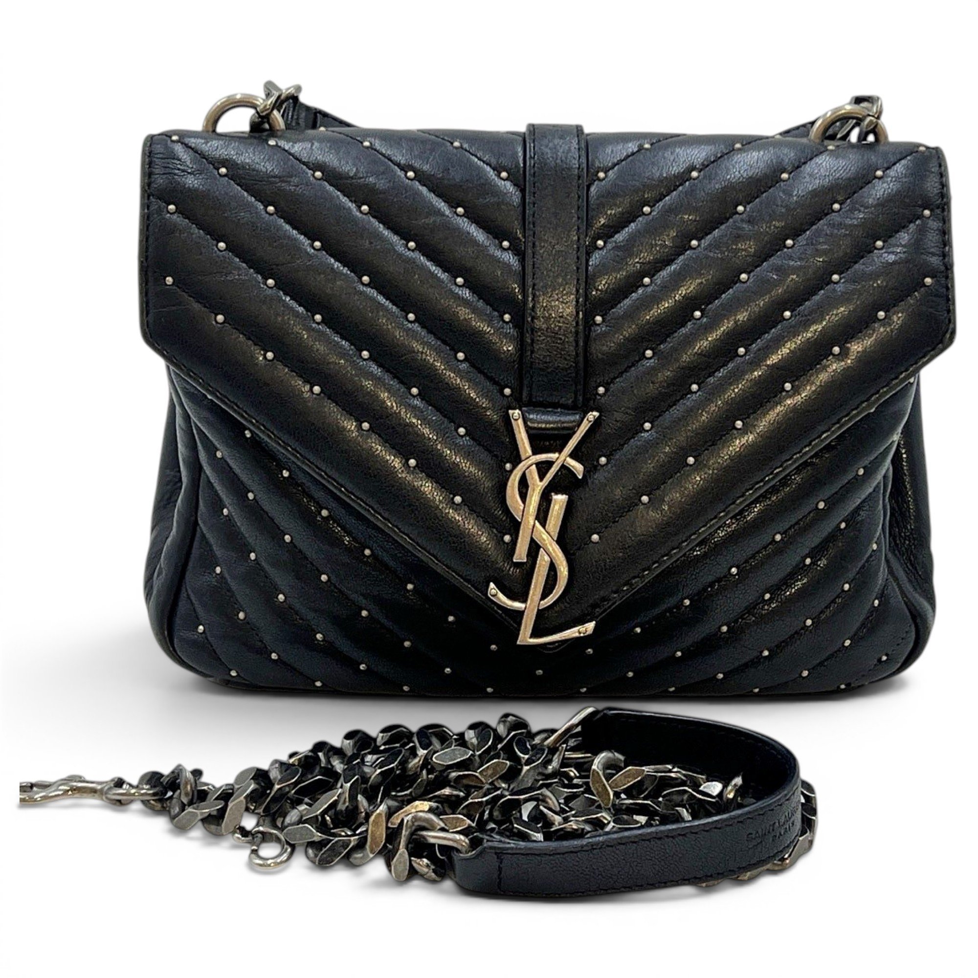 Collége monogramme leather handbag