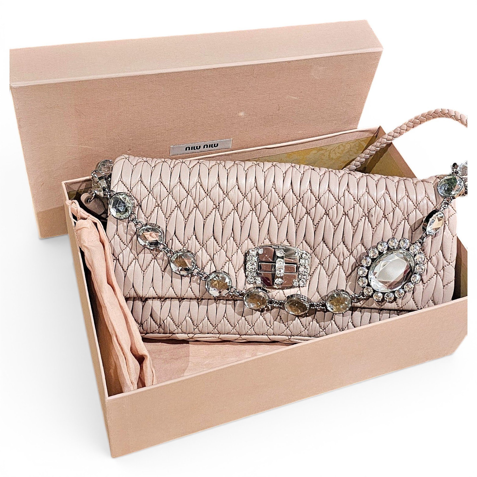 Miu Miu Matelassé leather handbag