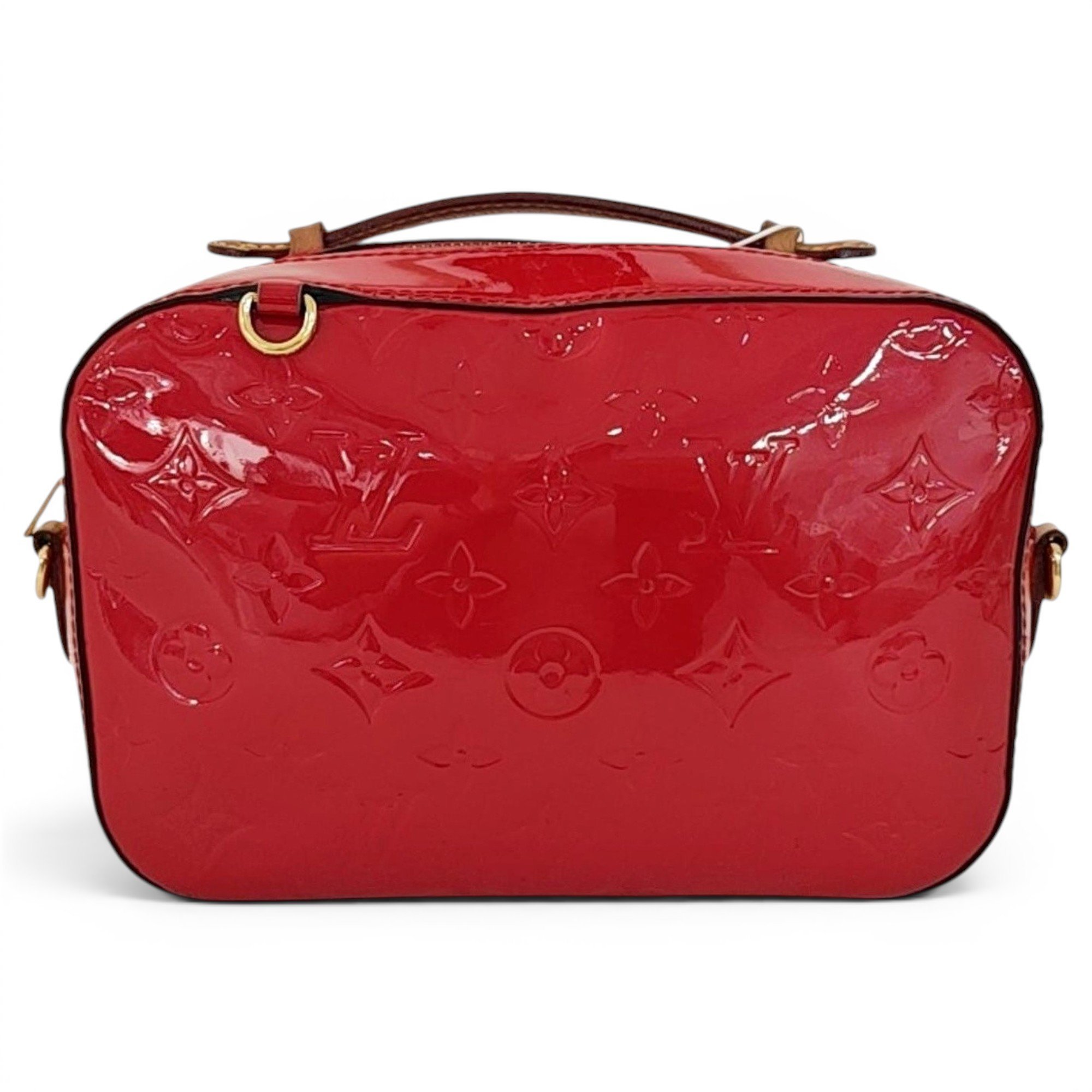 Patent leather handbag