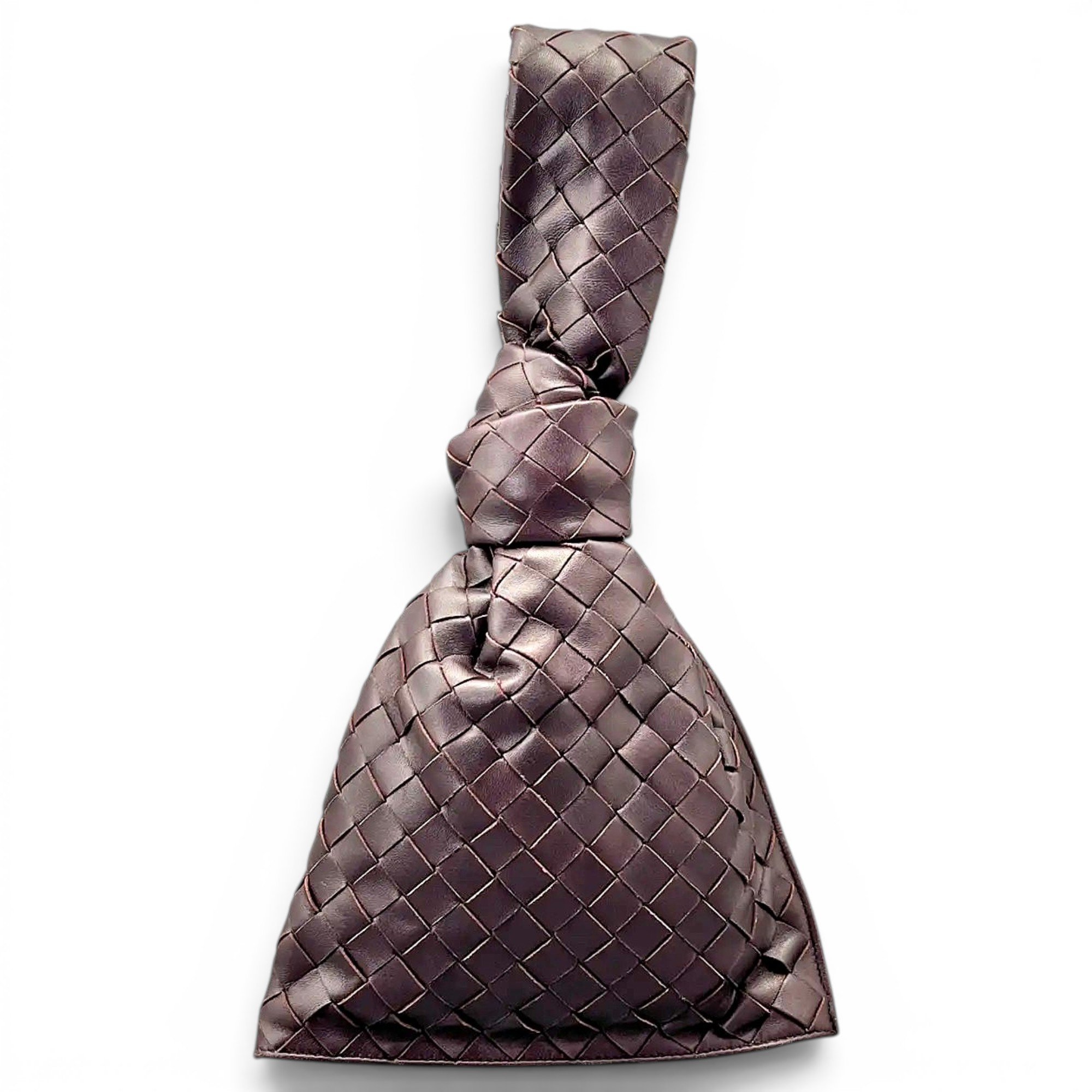 Twist leather handbag